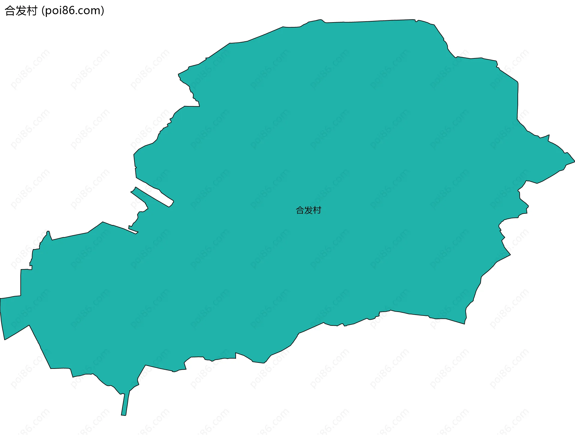 合发村边界地图