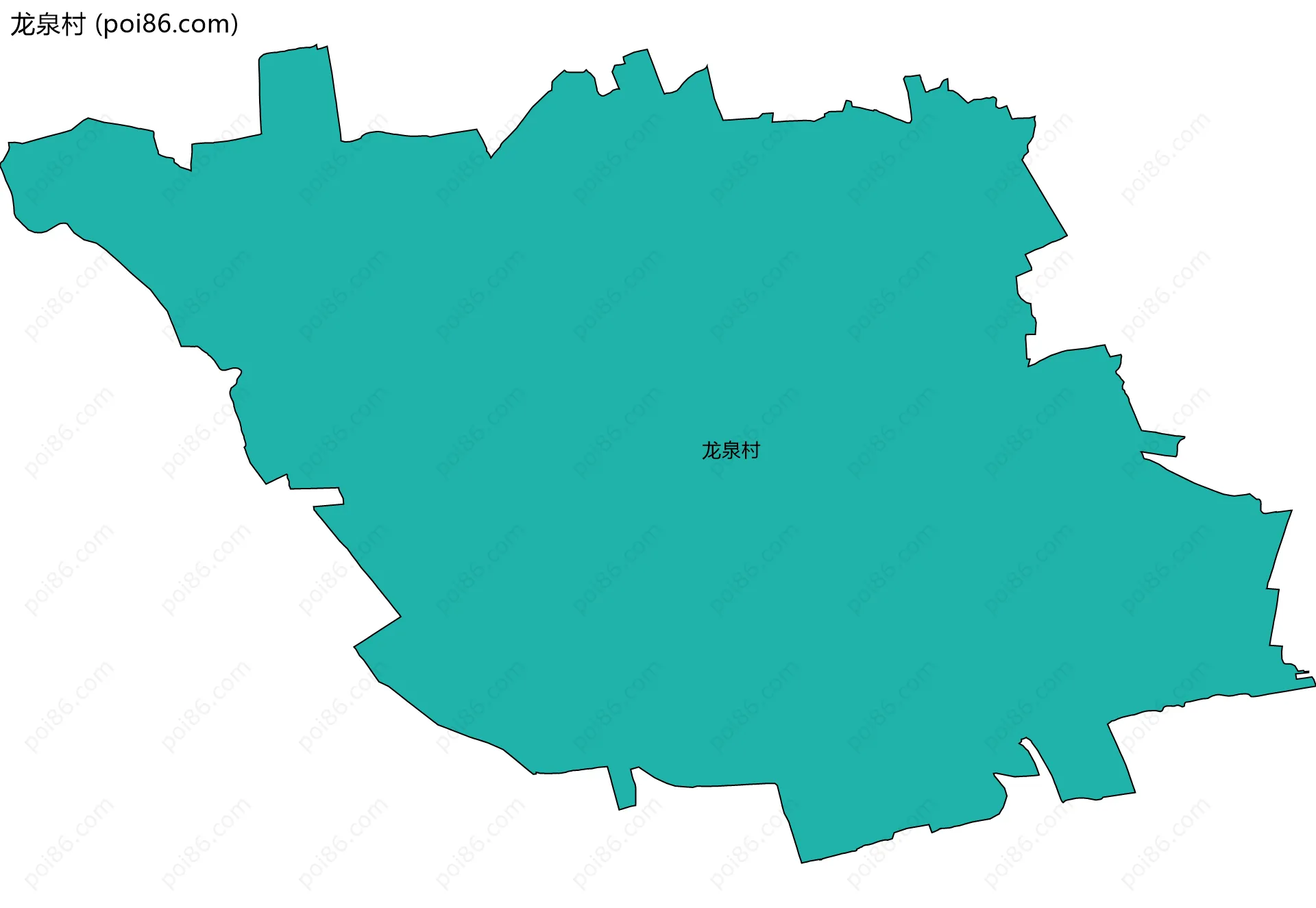 龙泉村边界地图