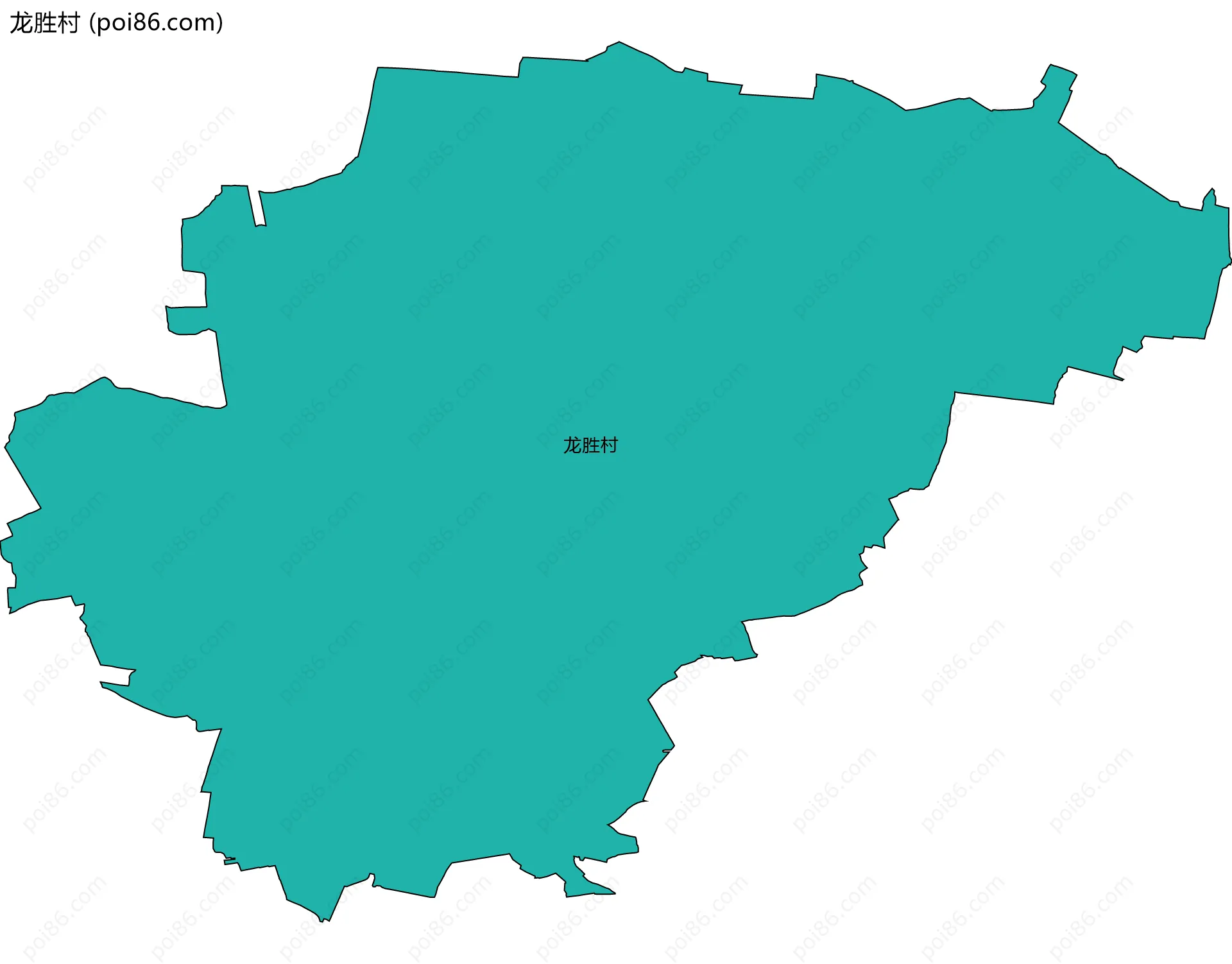 龙胜村边界地图