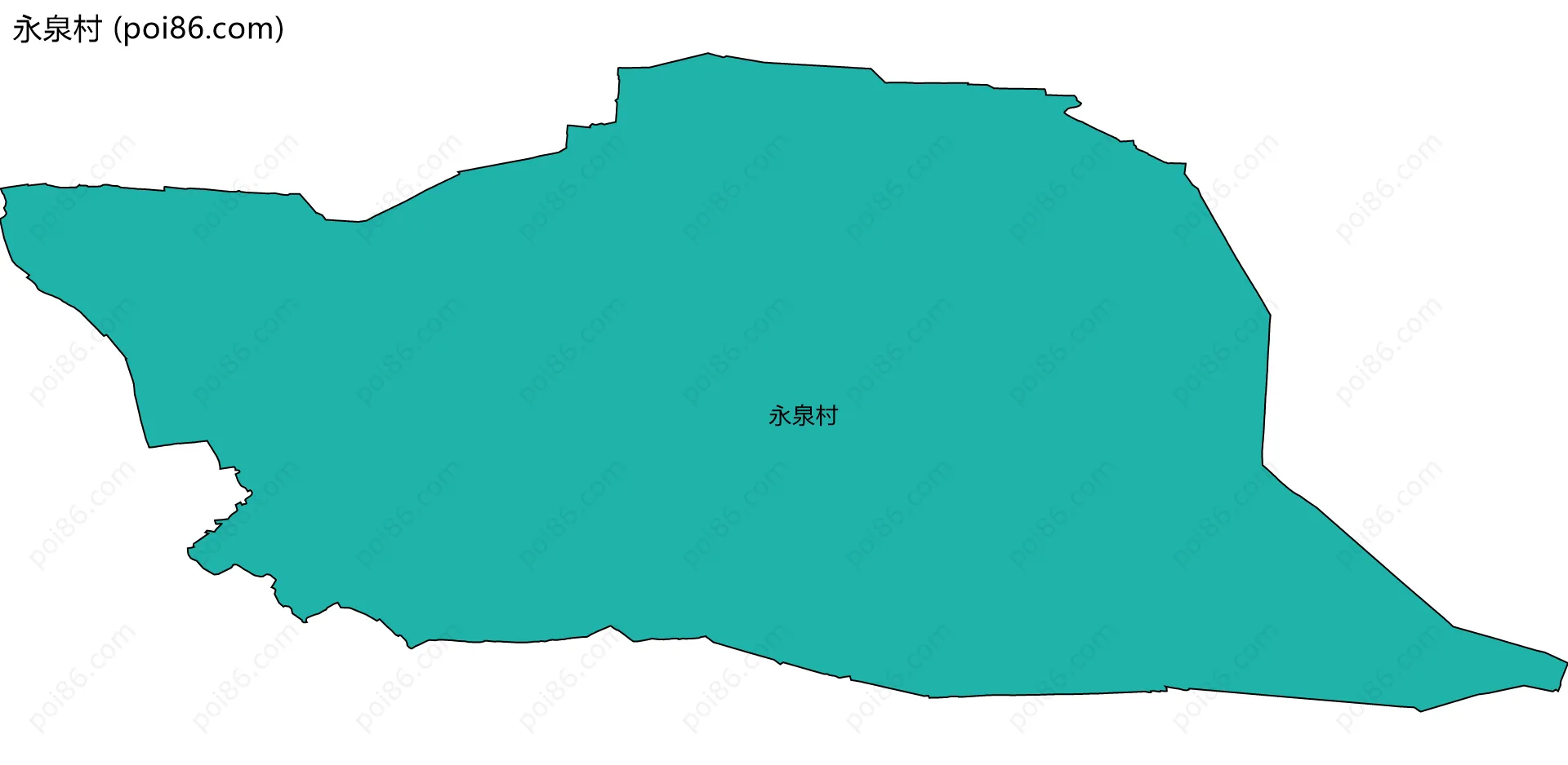 永泉村边界地图