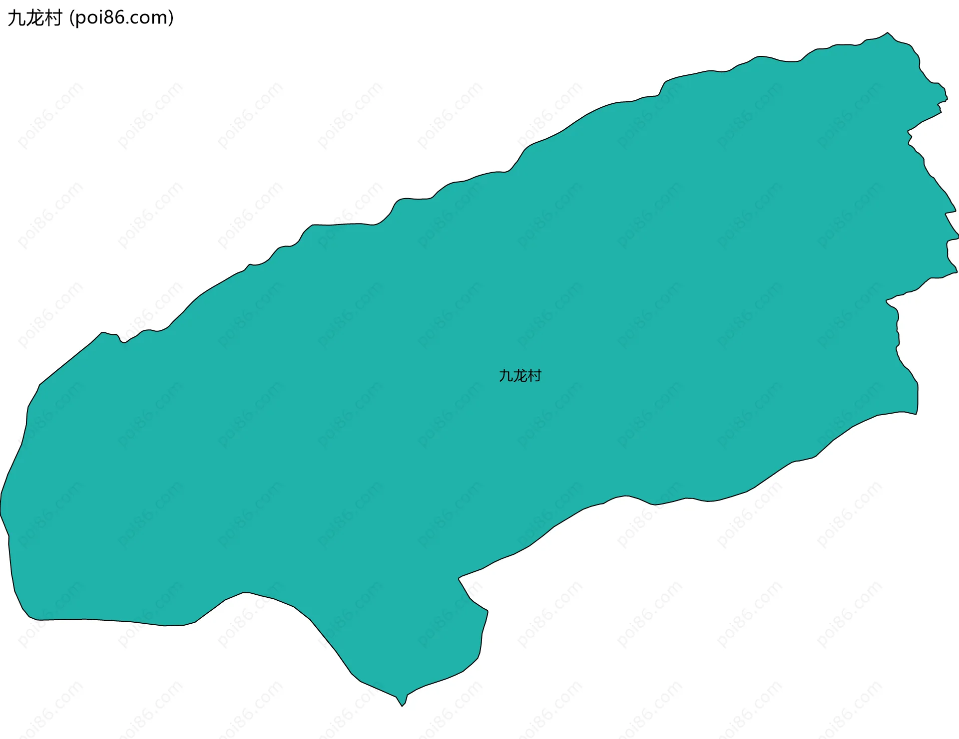 九龙村边界地图