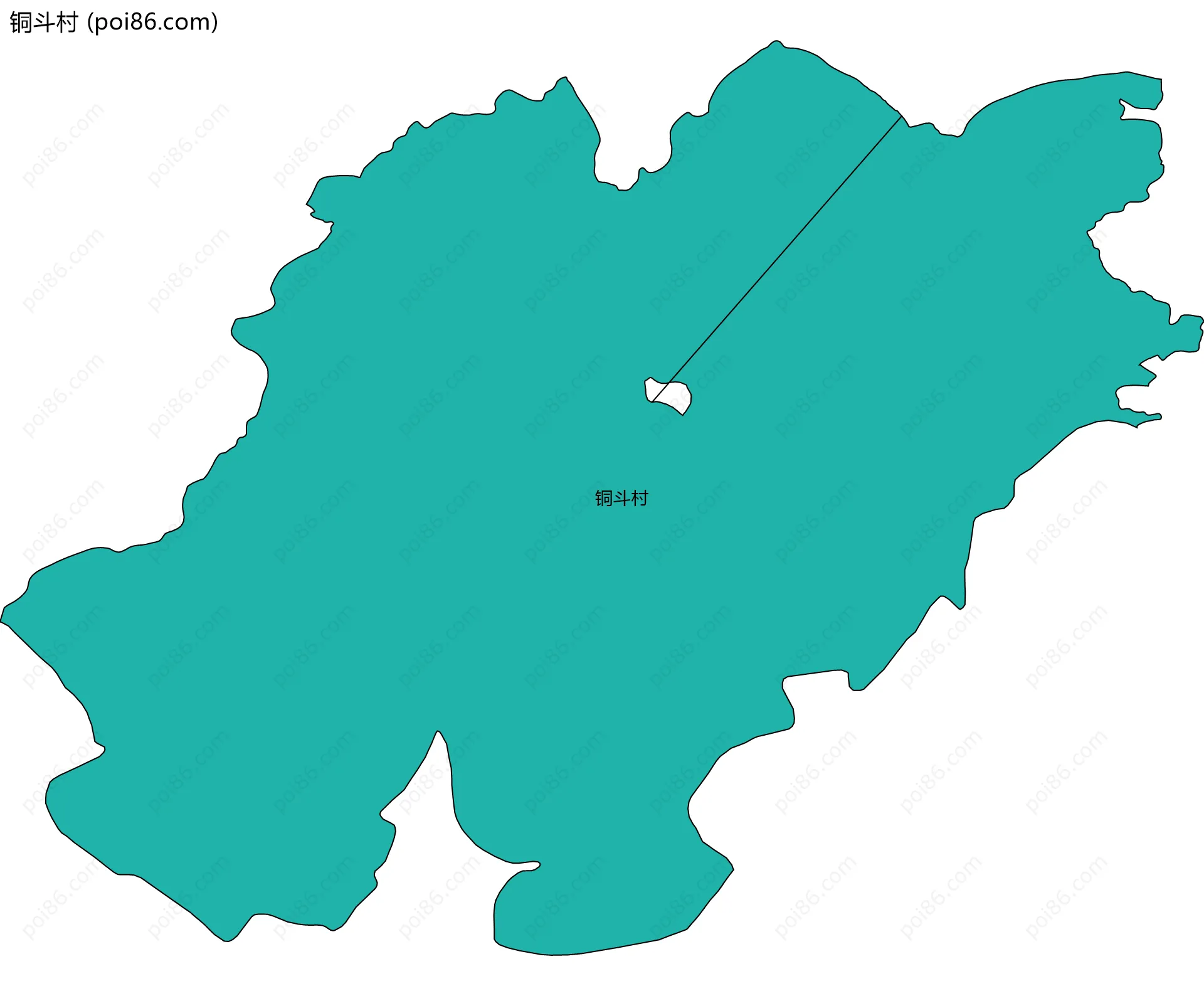 铜斗村边界地图