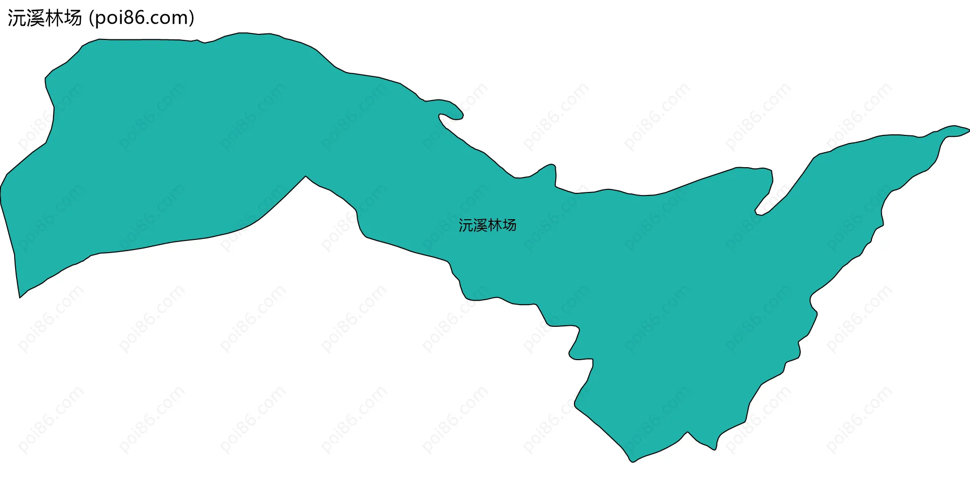 沅溪林场边界地图