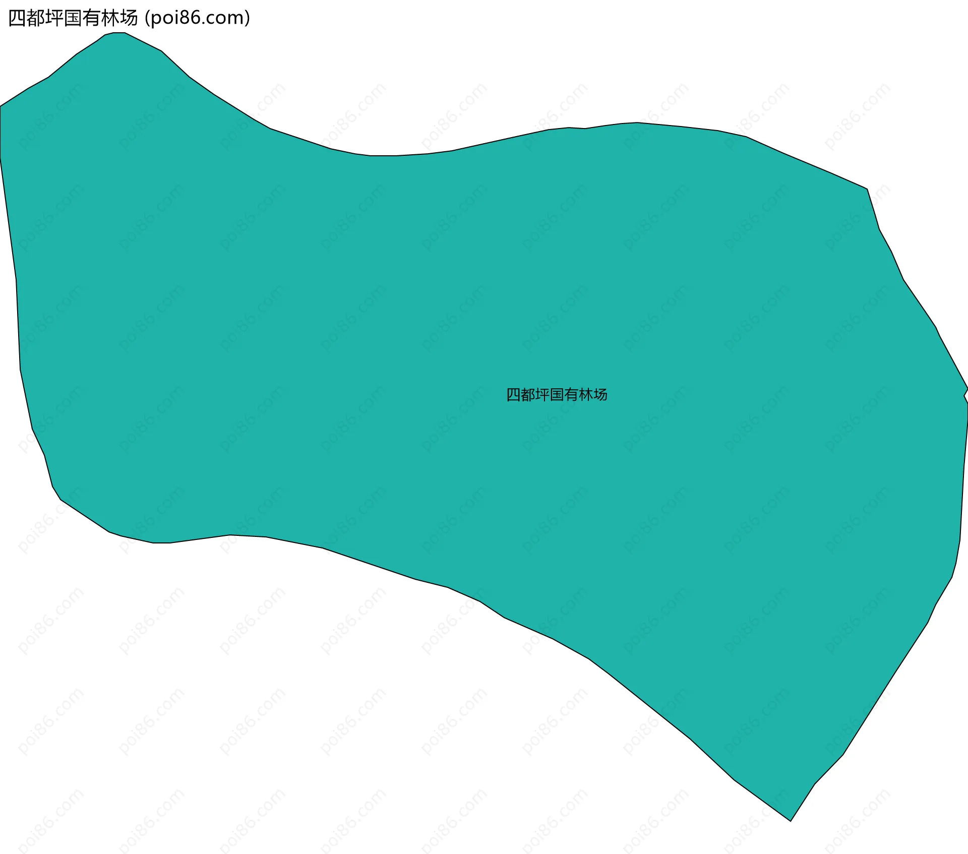 四都坪国有林场边界地图