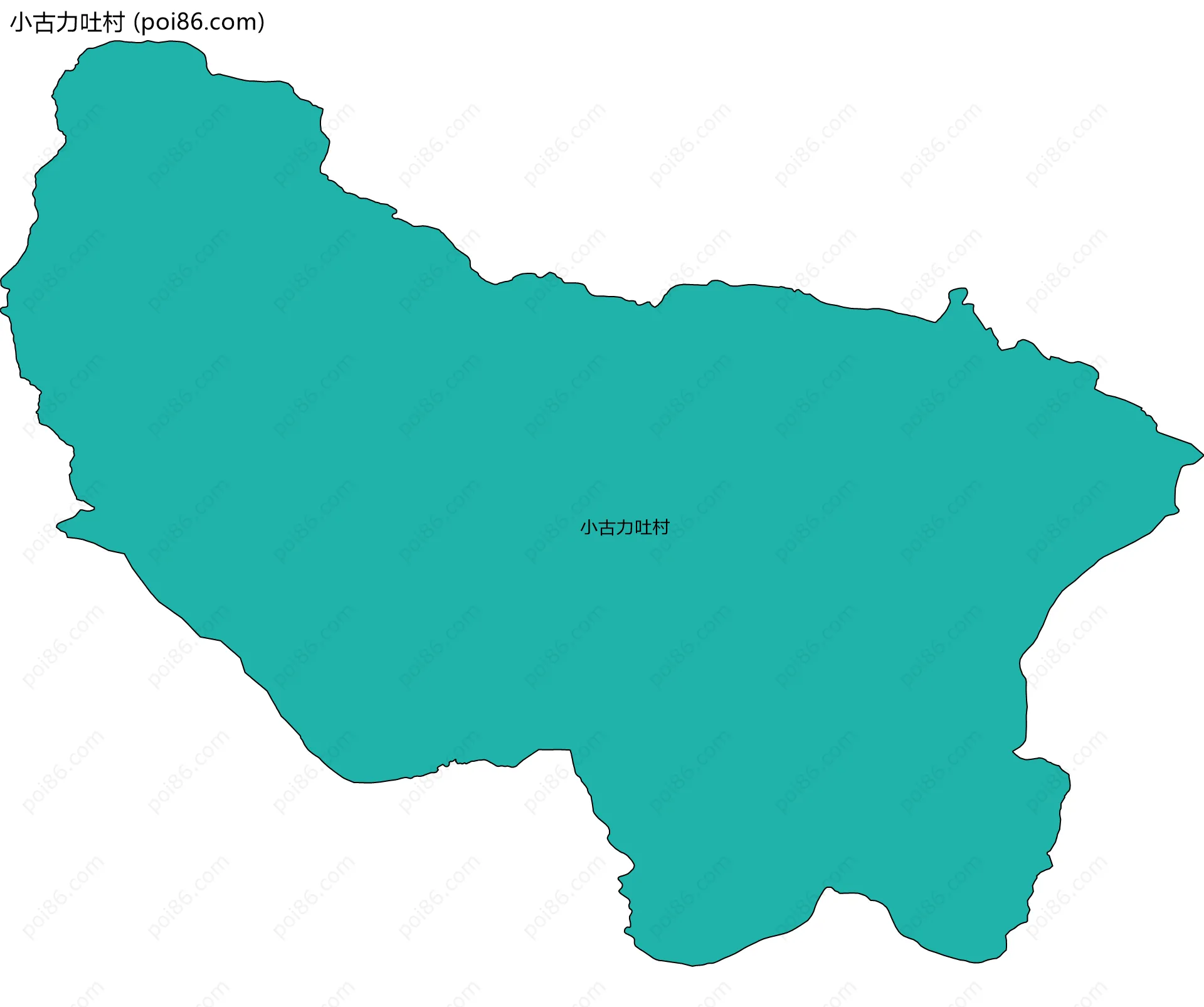 小古力吐村边界地图