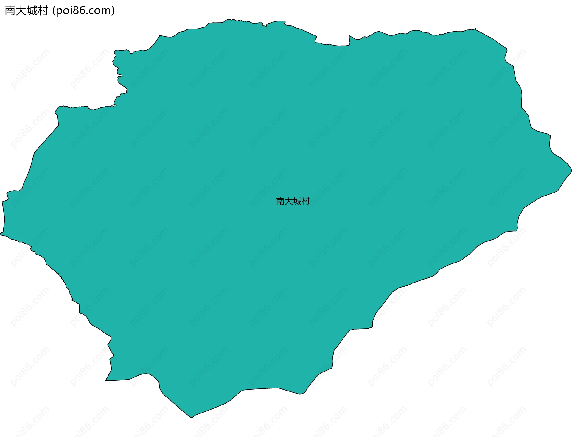 南大城村边界地图