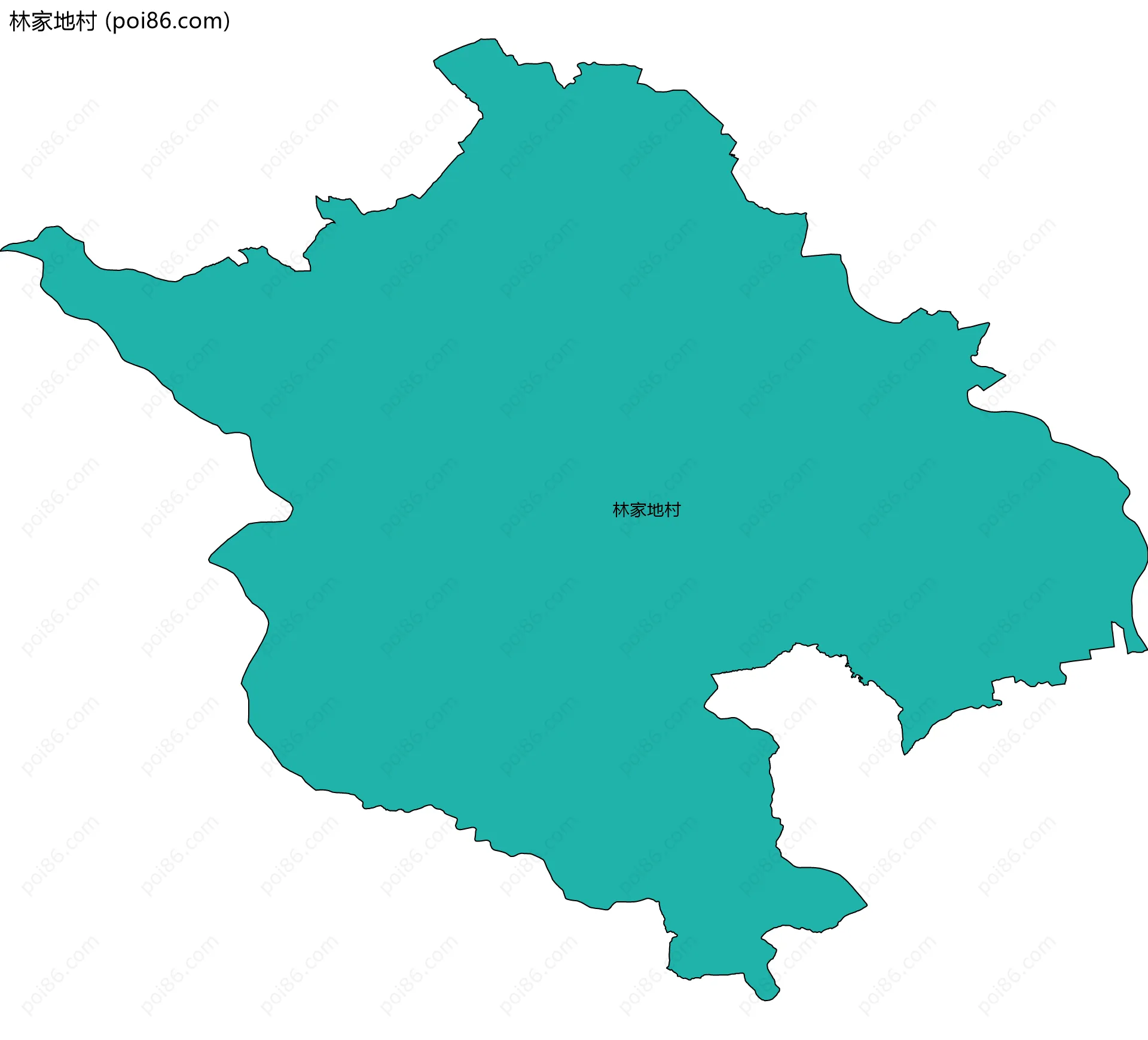 林家地村边界地图