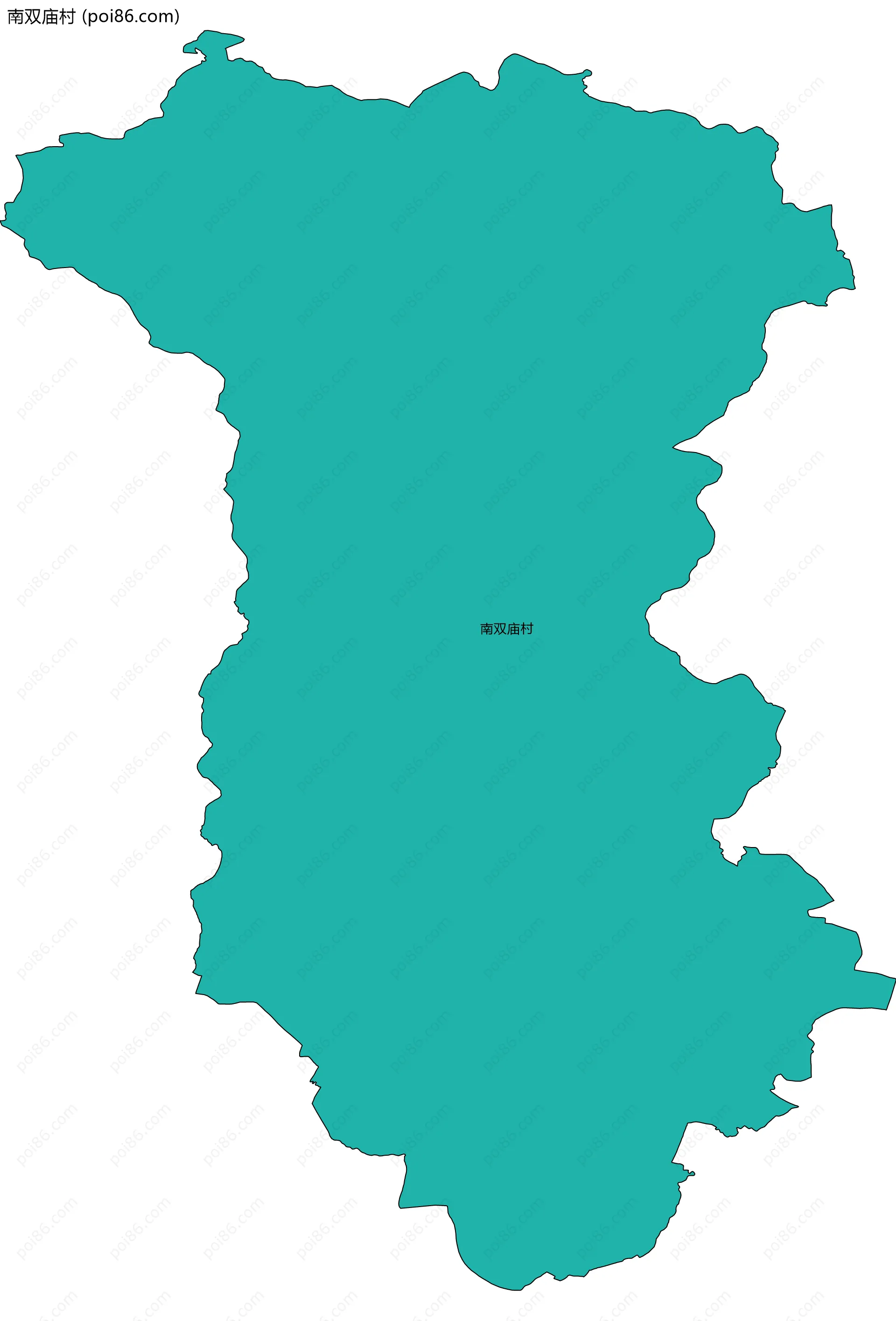 南双庙村边界地图