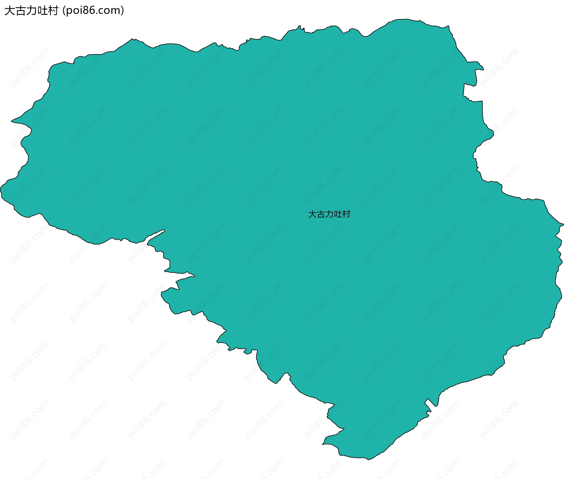大古力吐村边界地图