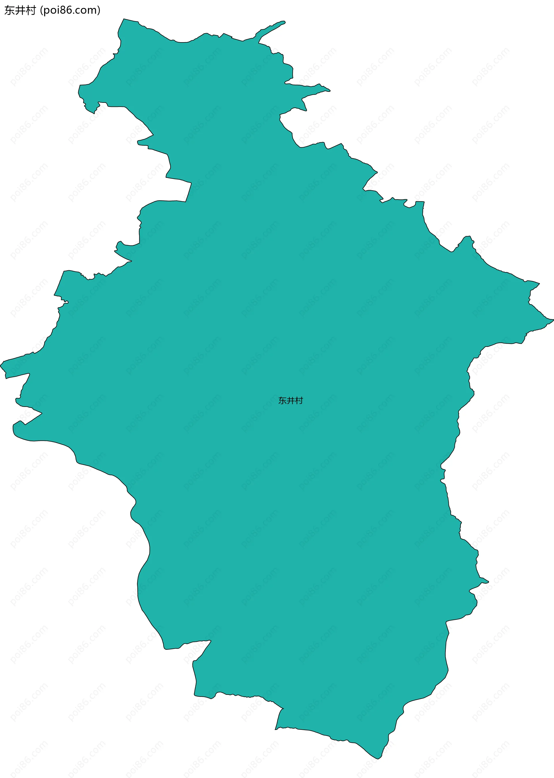 东井村边界地图