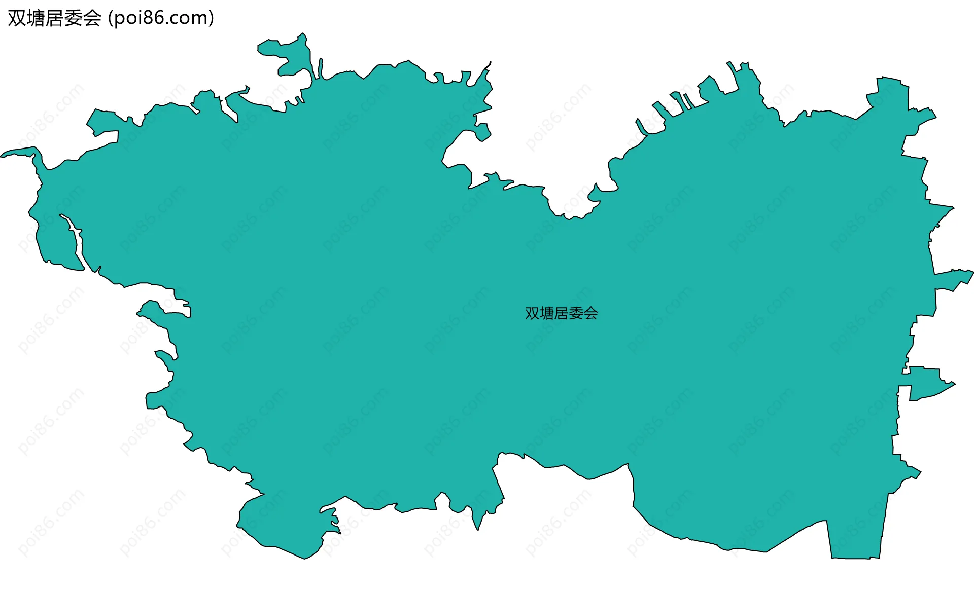 双塘居委会边界地图