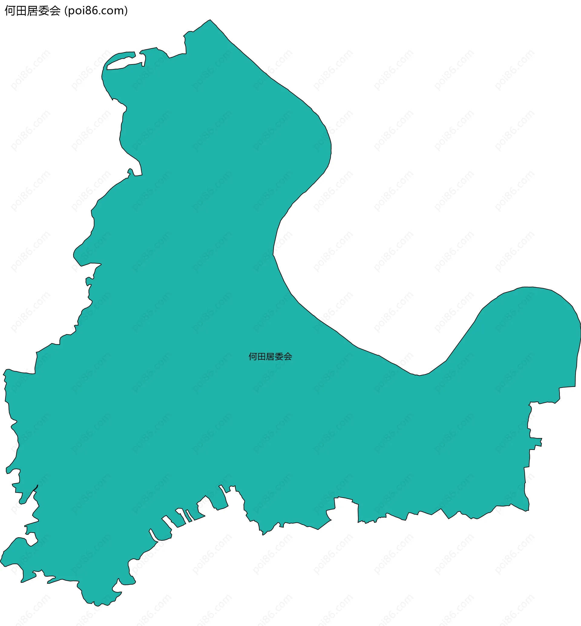 何田居委会边界地图