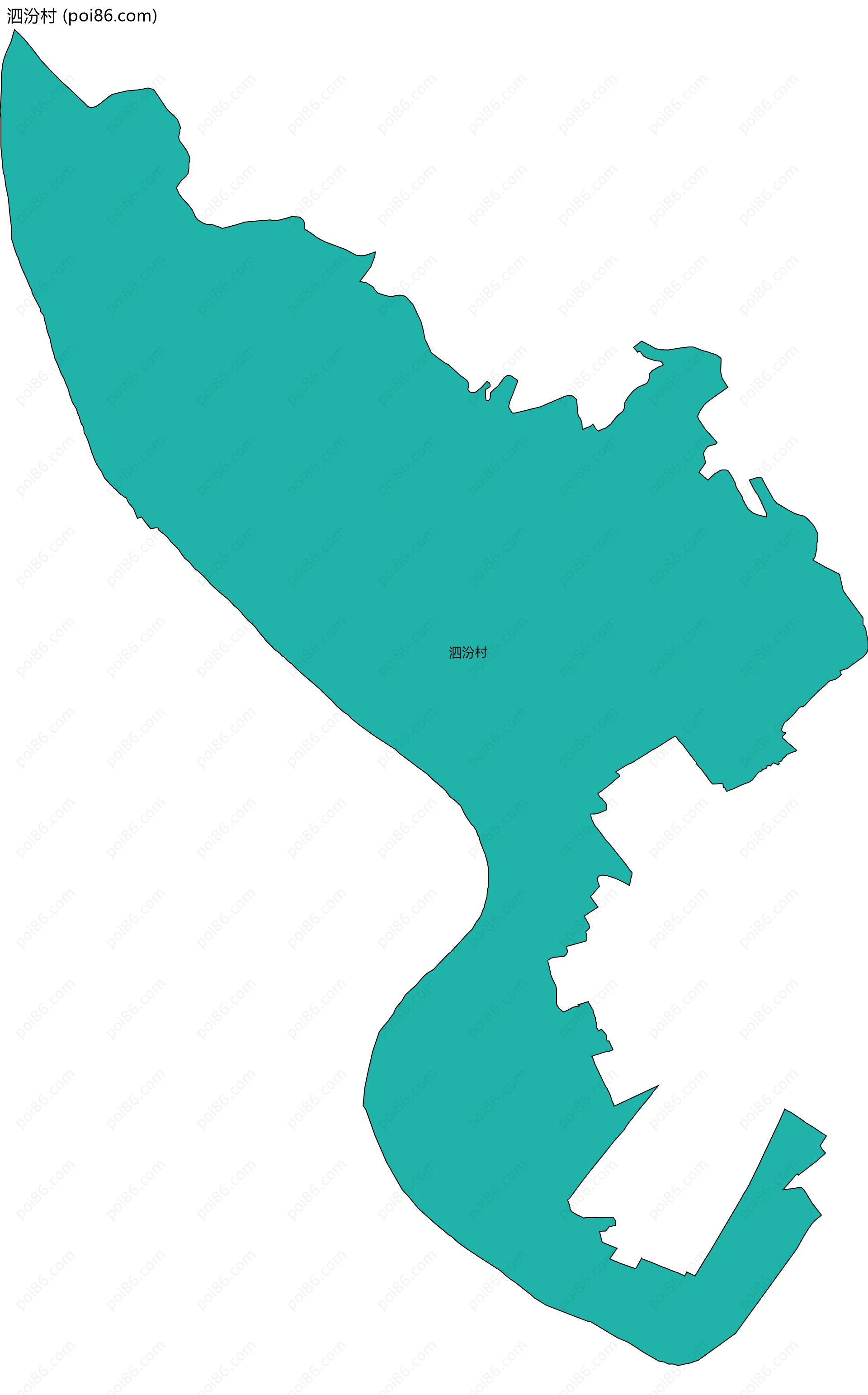 泗汾村边界地图