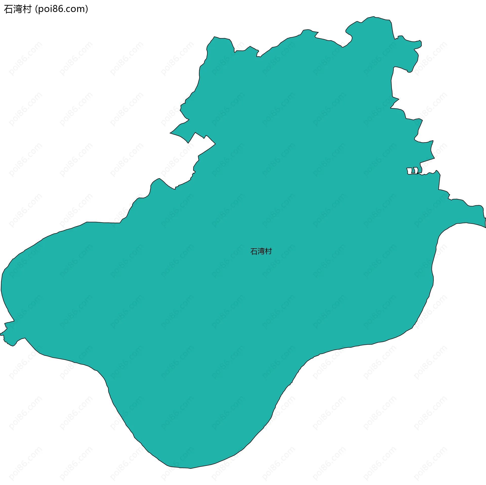 石湾村边界地图