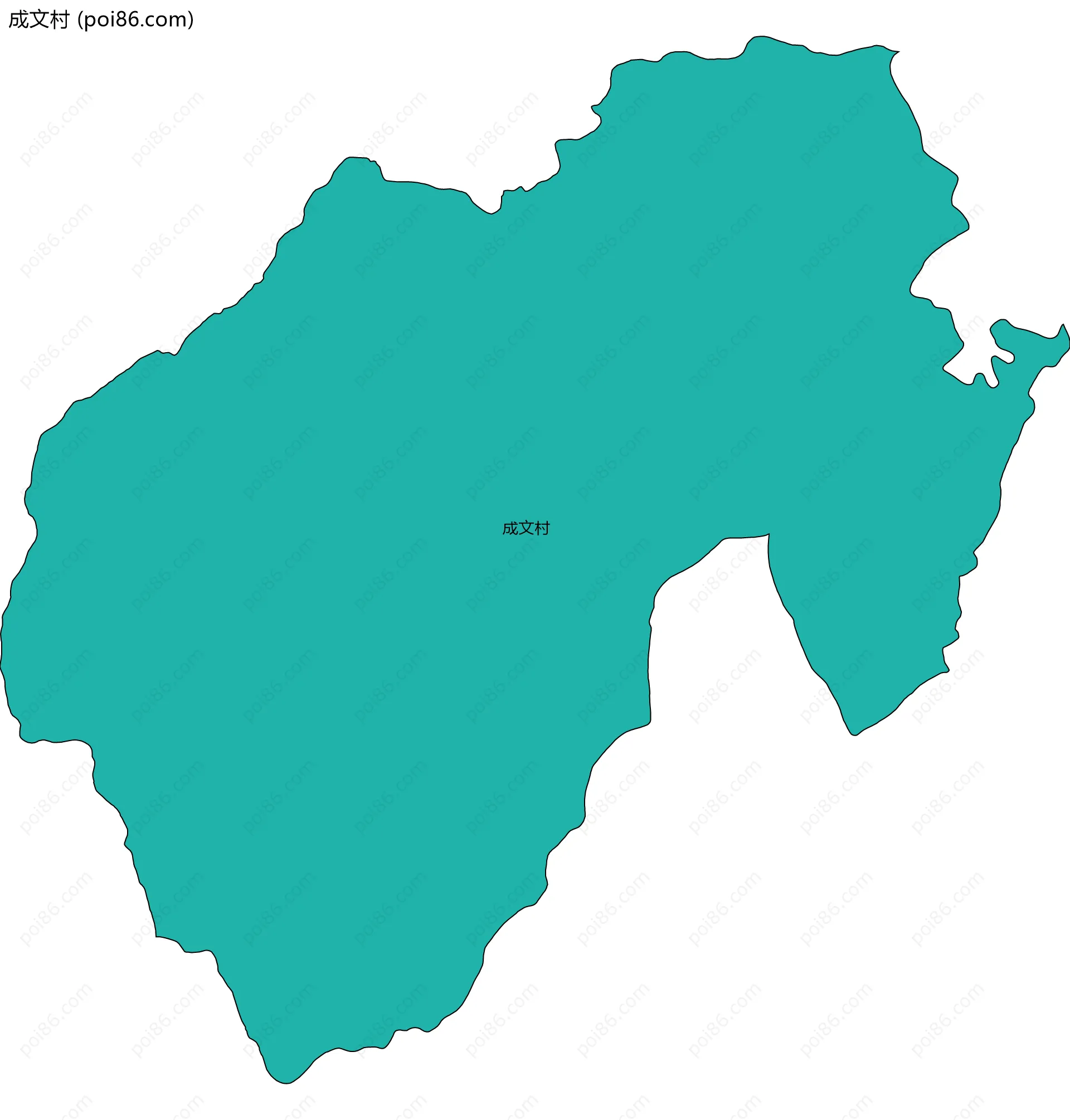 成文村边界地图