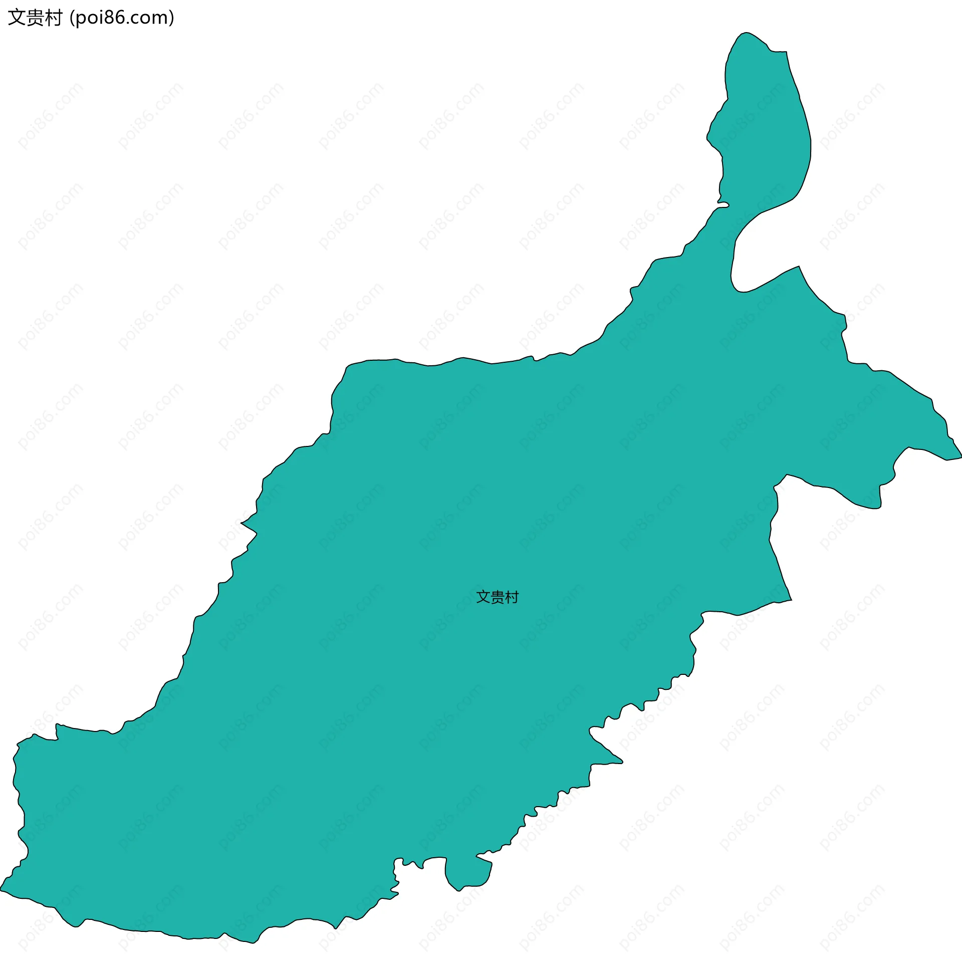 文贵村边界地图