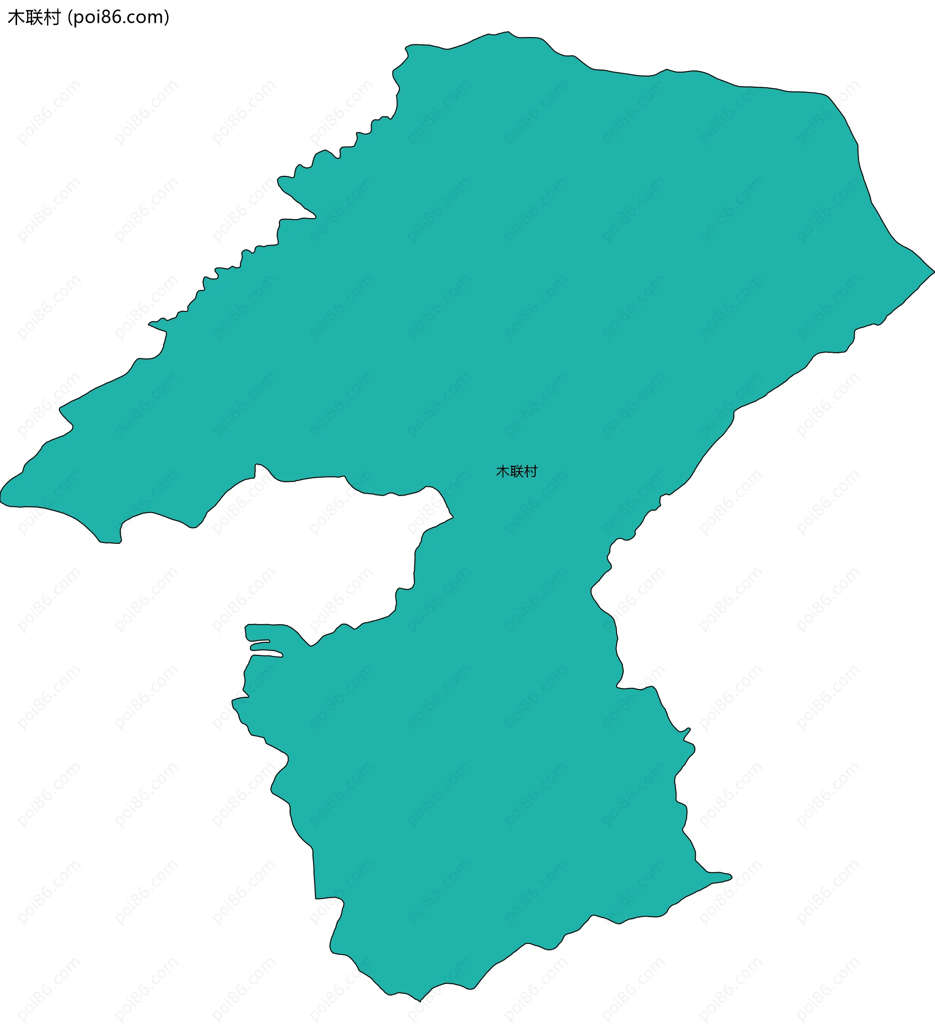 木联村边界地图