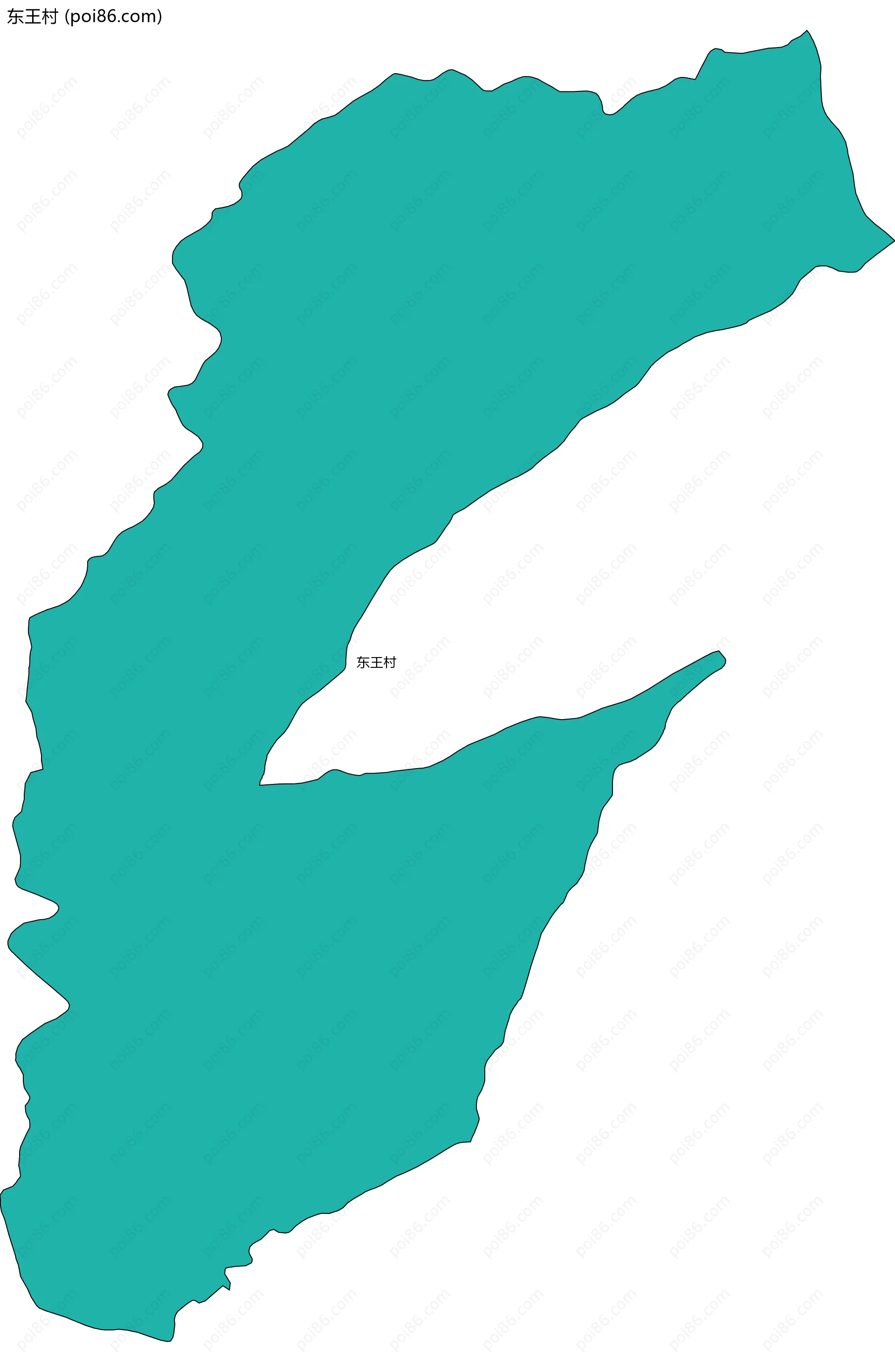 东王村边界地图