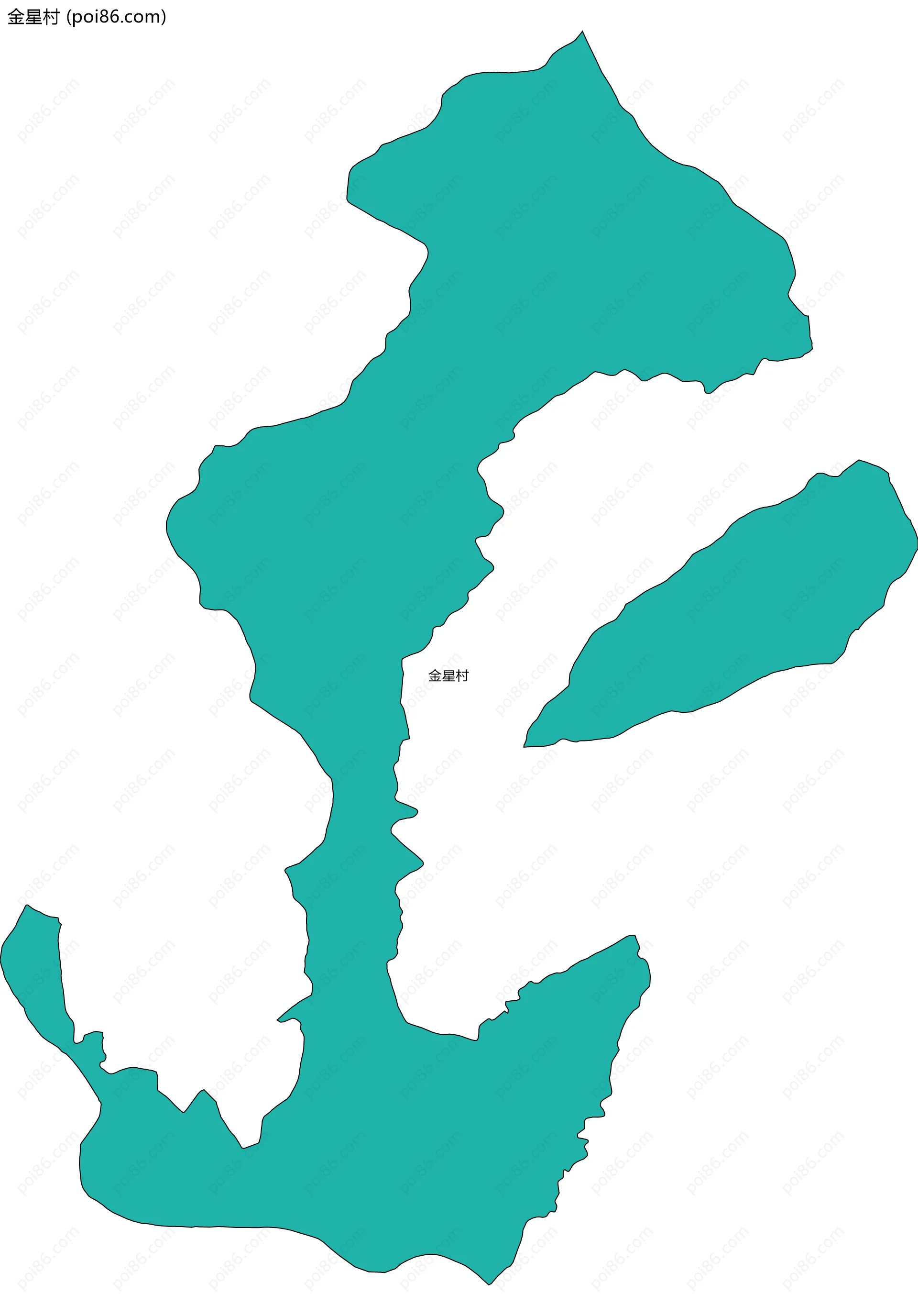 金星村边界地图