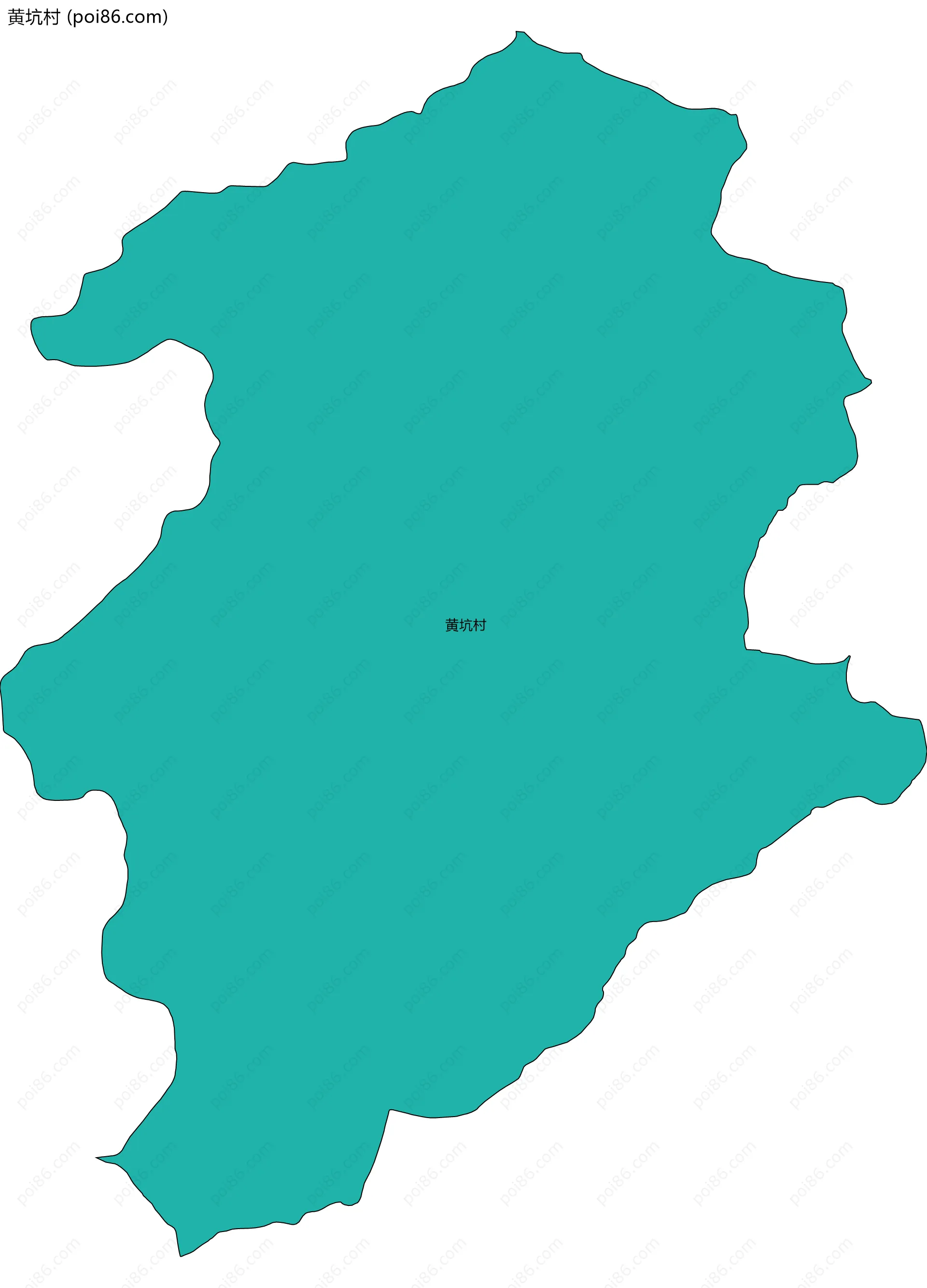 黄坑村边界地图