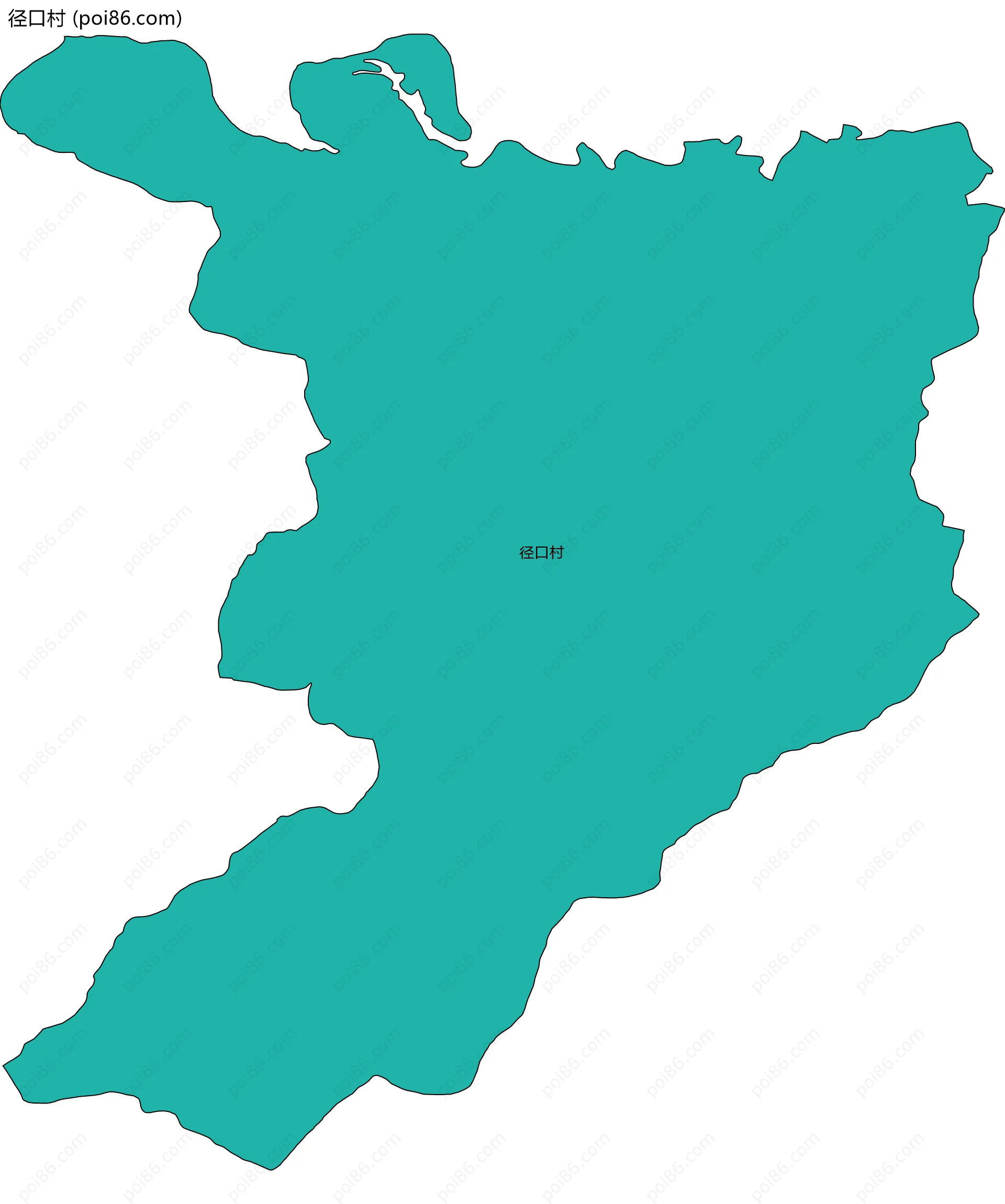 径口村边界地图