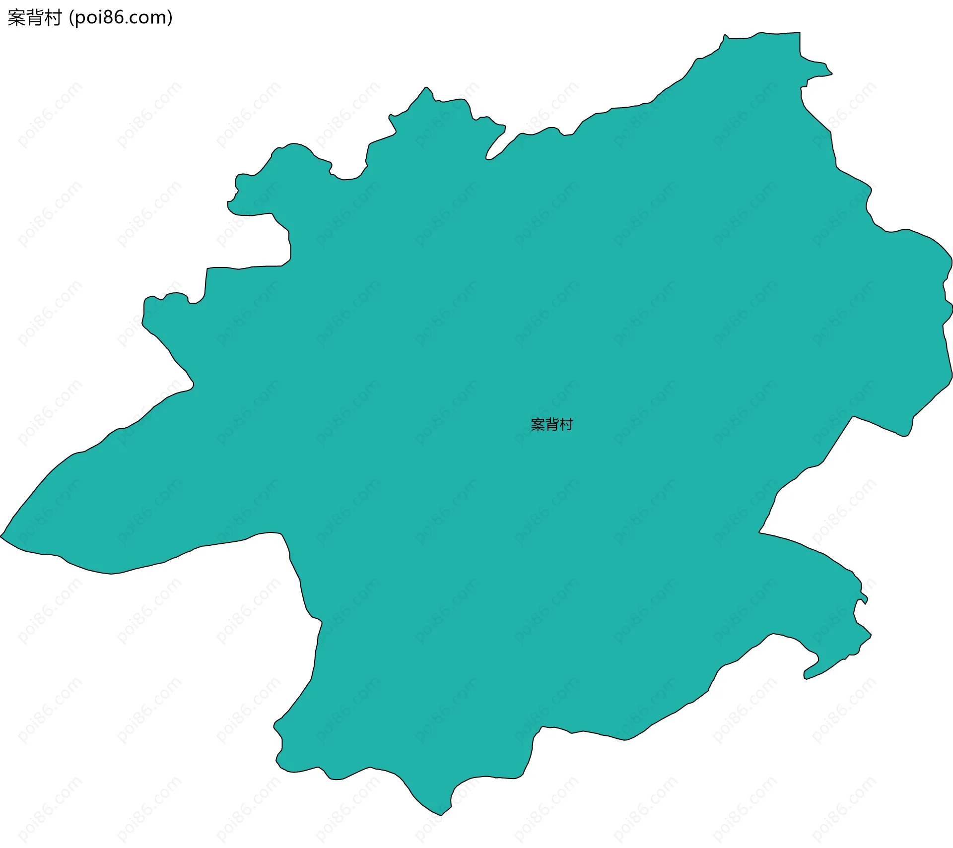 案背村边界地图