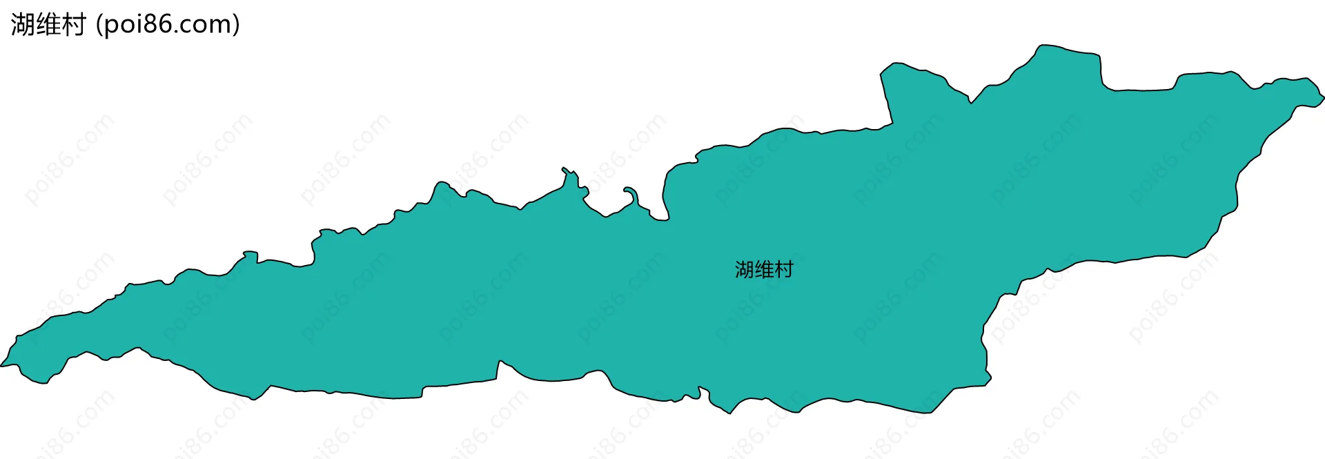 湖维村边界地图