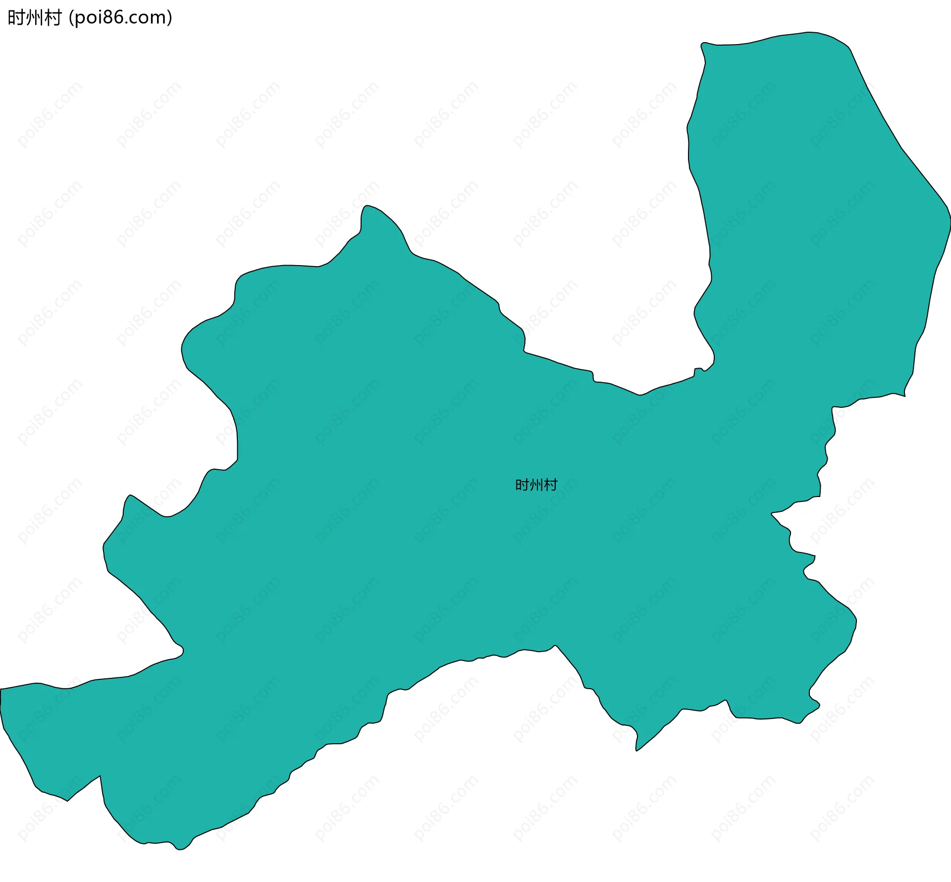 时州村边界地图