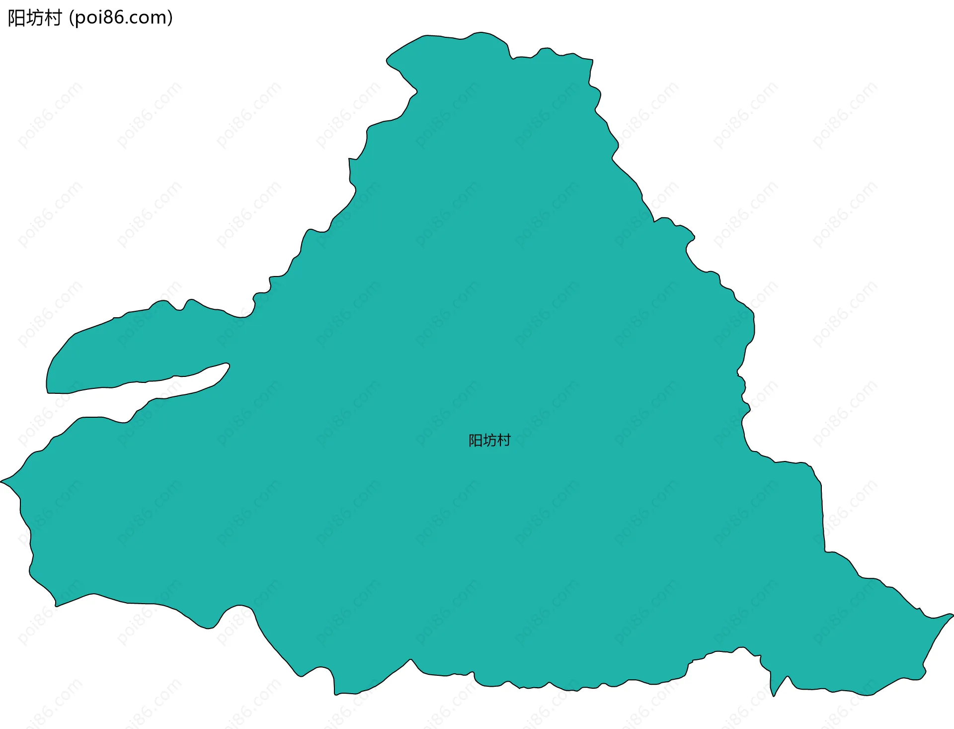 阳坊村边界地图