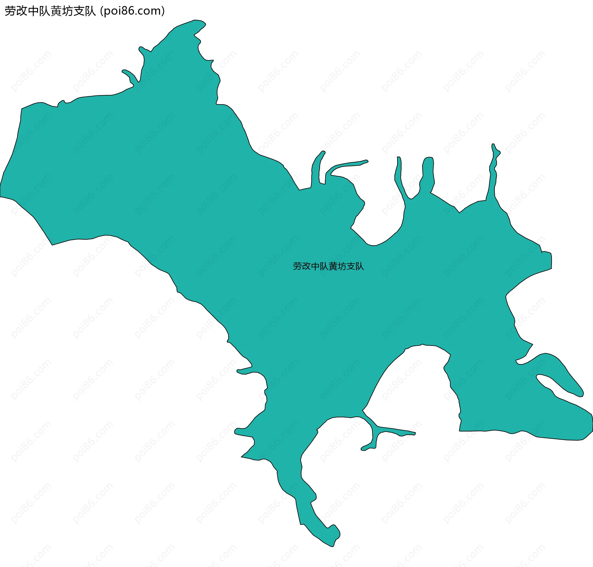 劳改中队黄坊支队边界地图