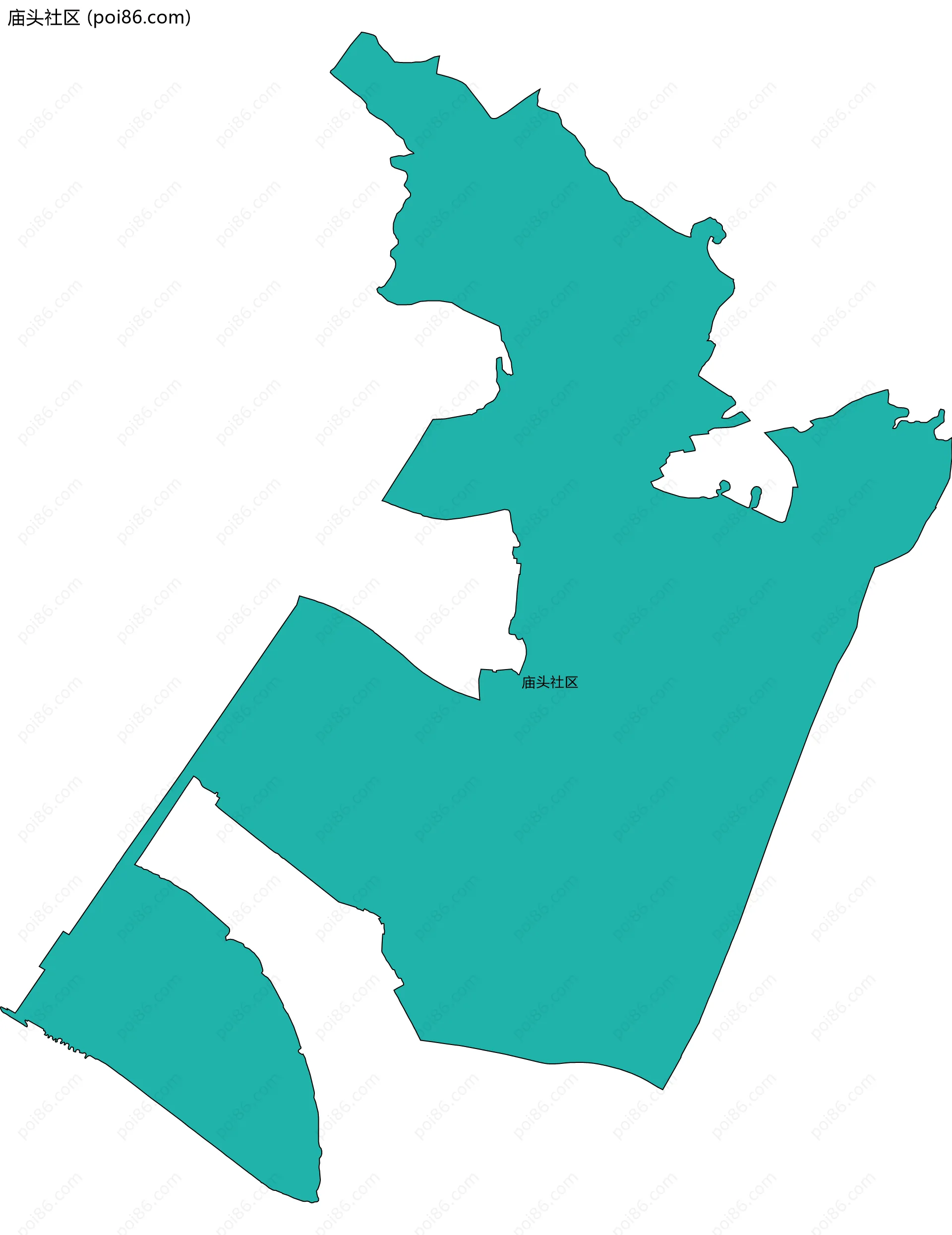 庙头社区边界地图