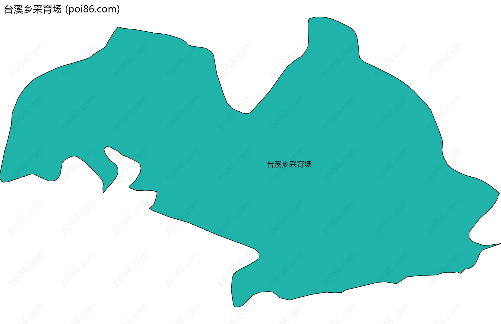 台溪乡采育场边界地图