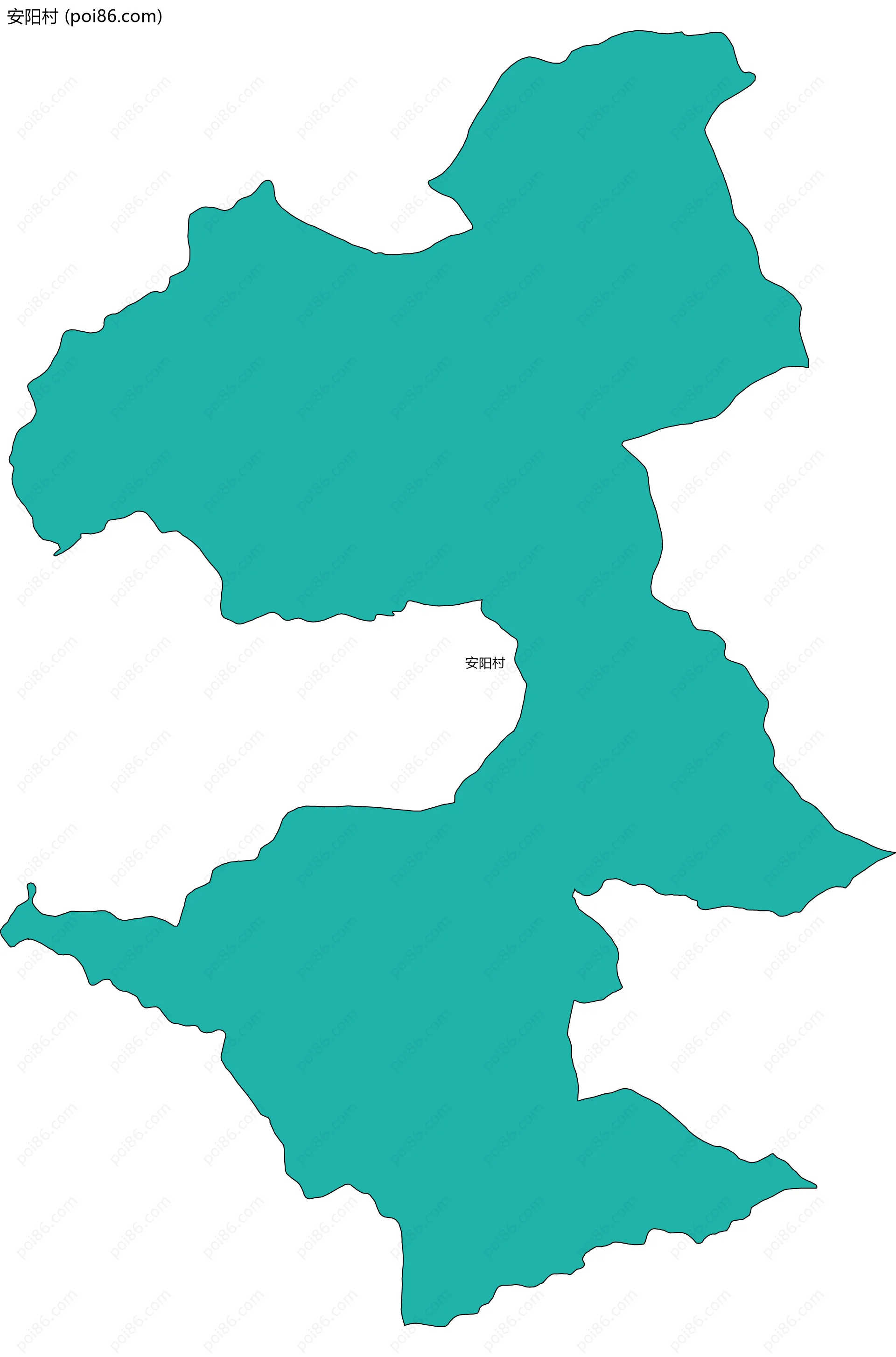 安阳村边界地图
