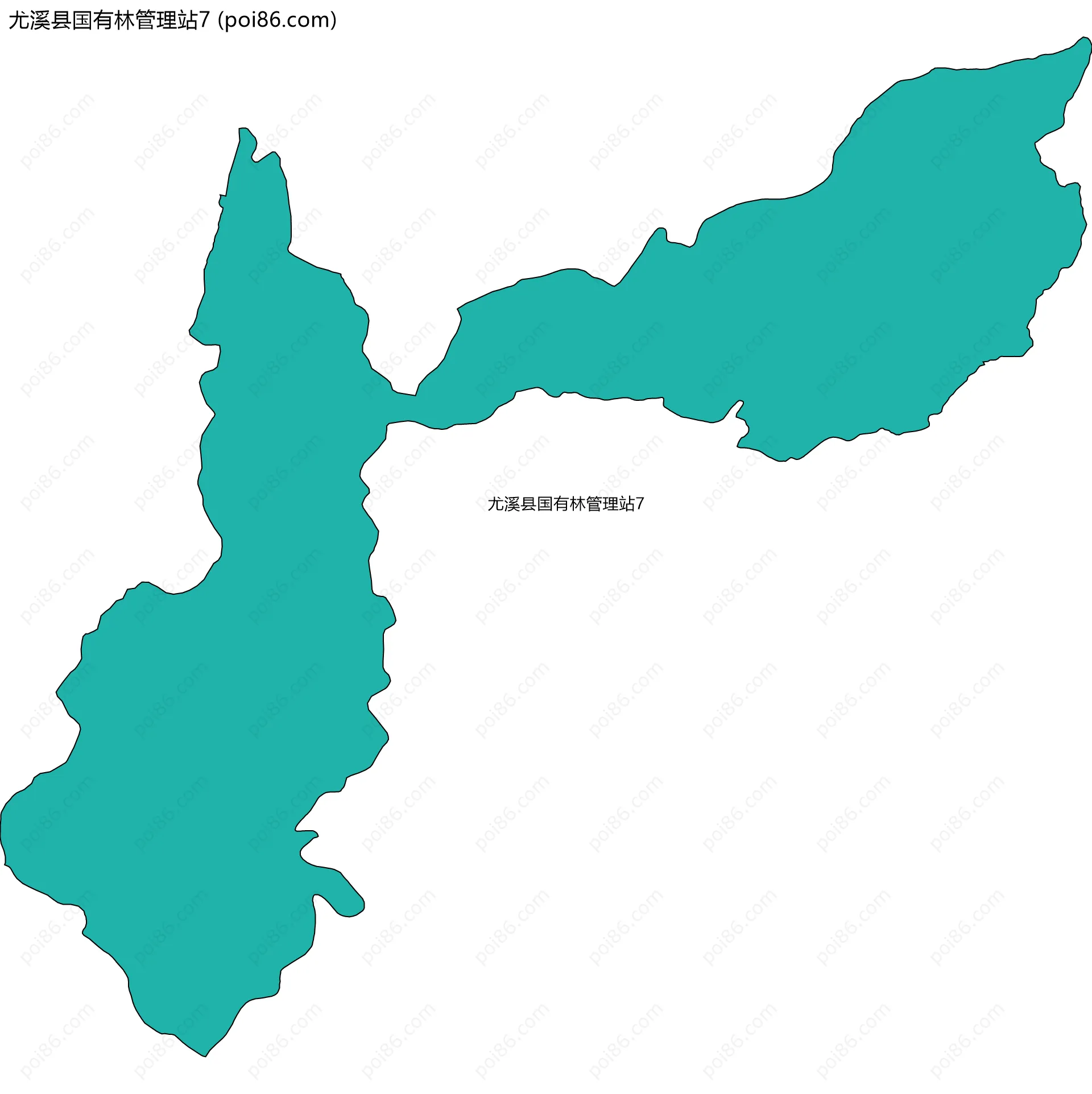 尤溪县国有林管理站7边界地图