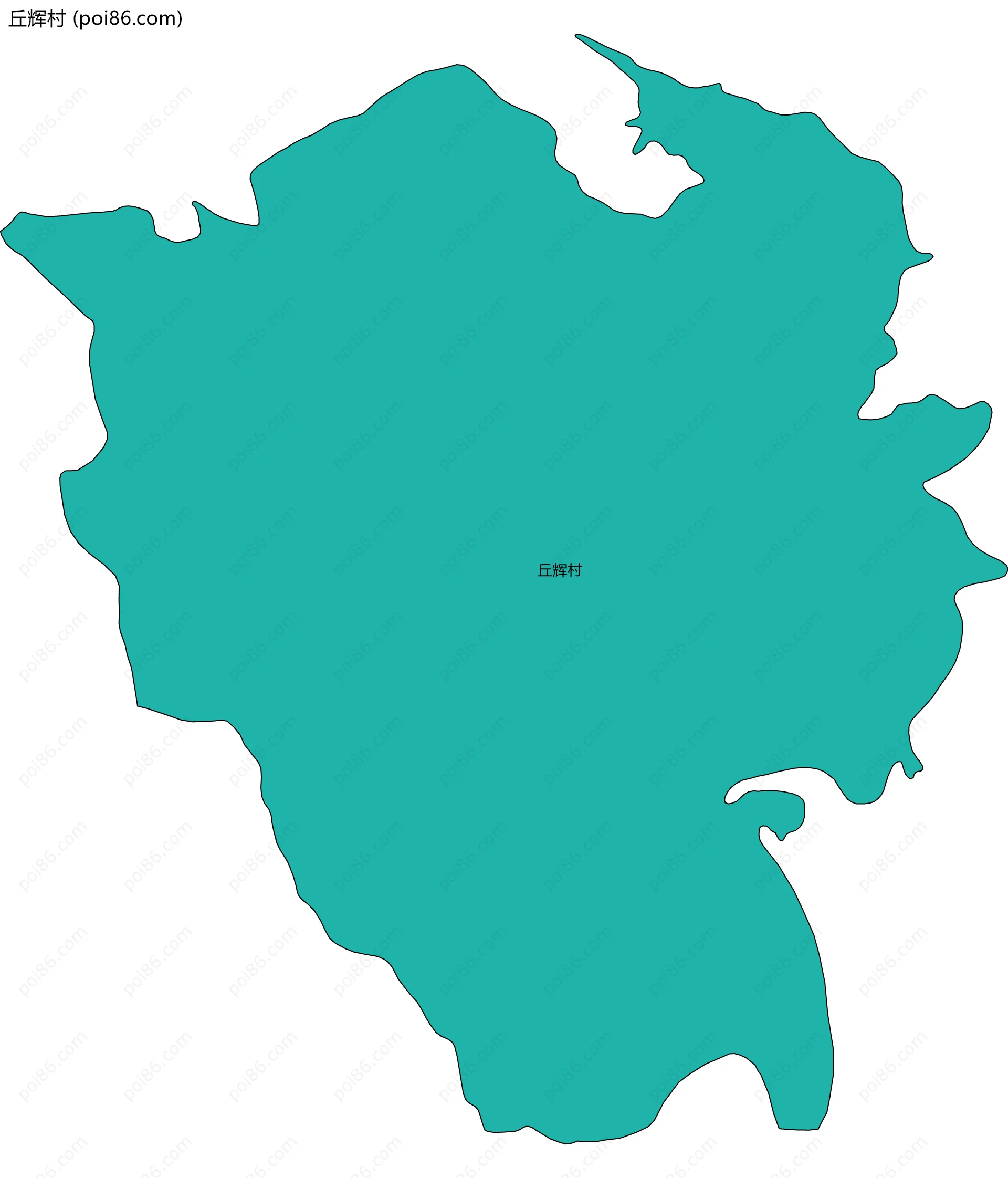丘辉村边界地图