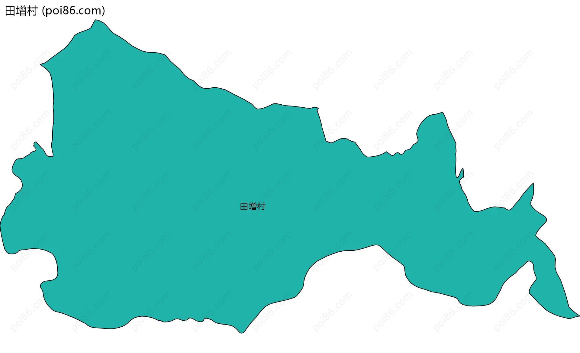 田增村边界地图