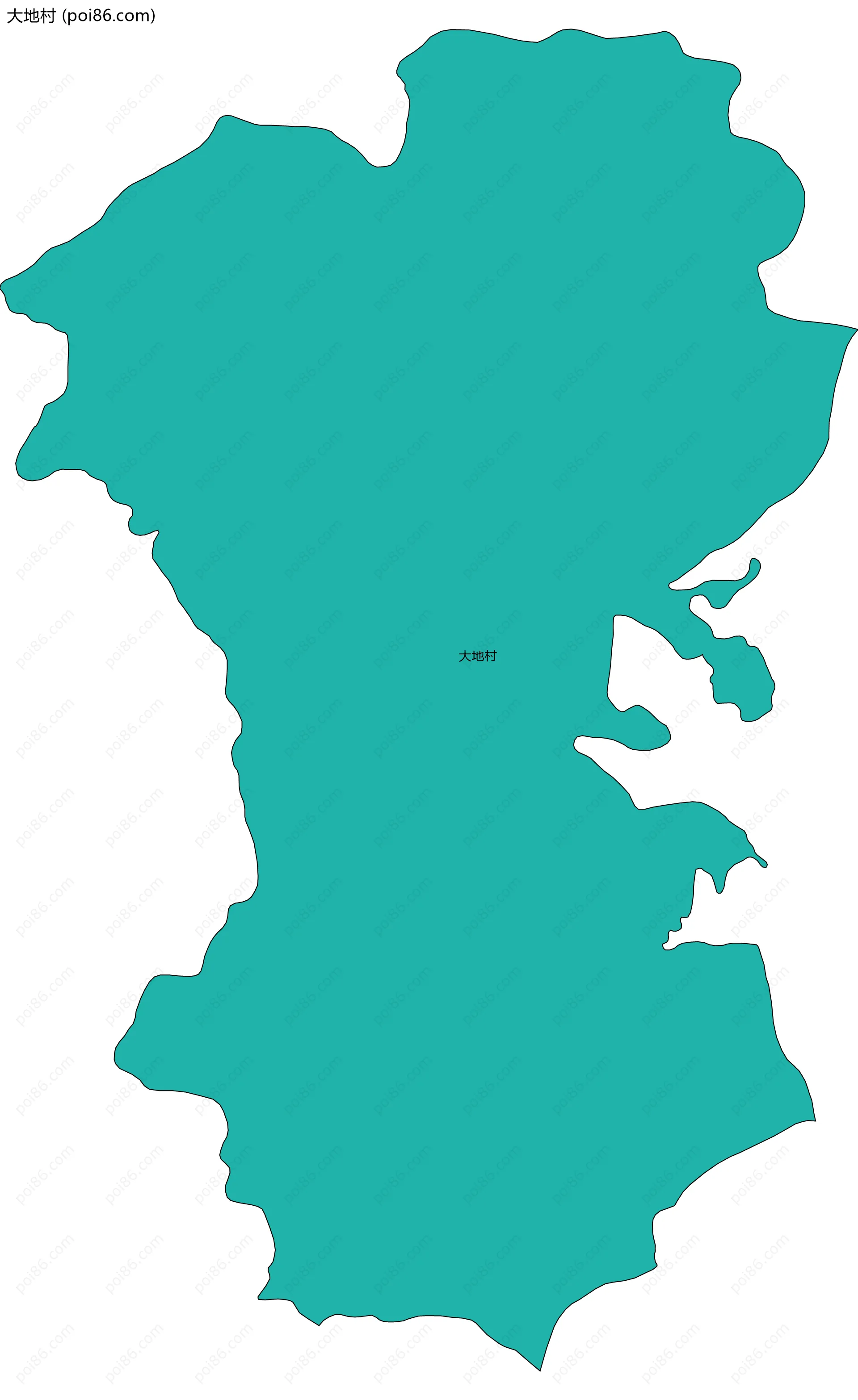 大地村边界地图