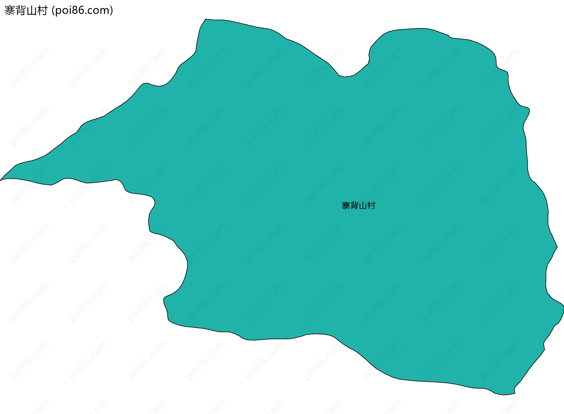 寨背山村边界地图