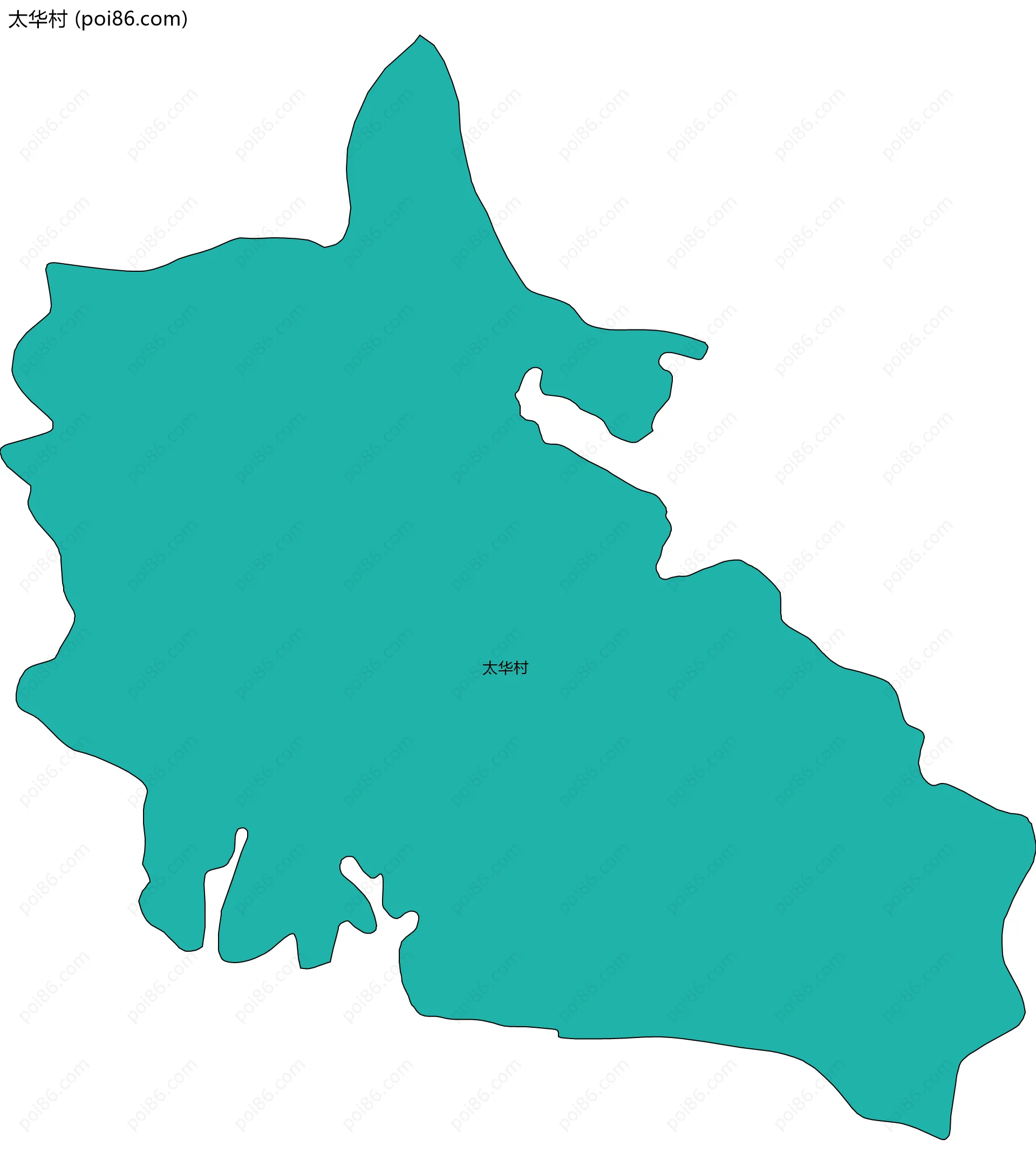 太华村边界地图