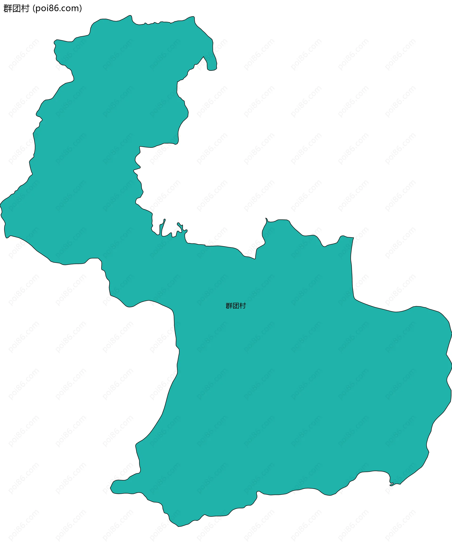 群团村边界地图