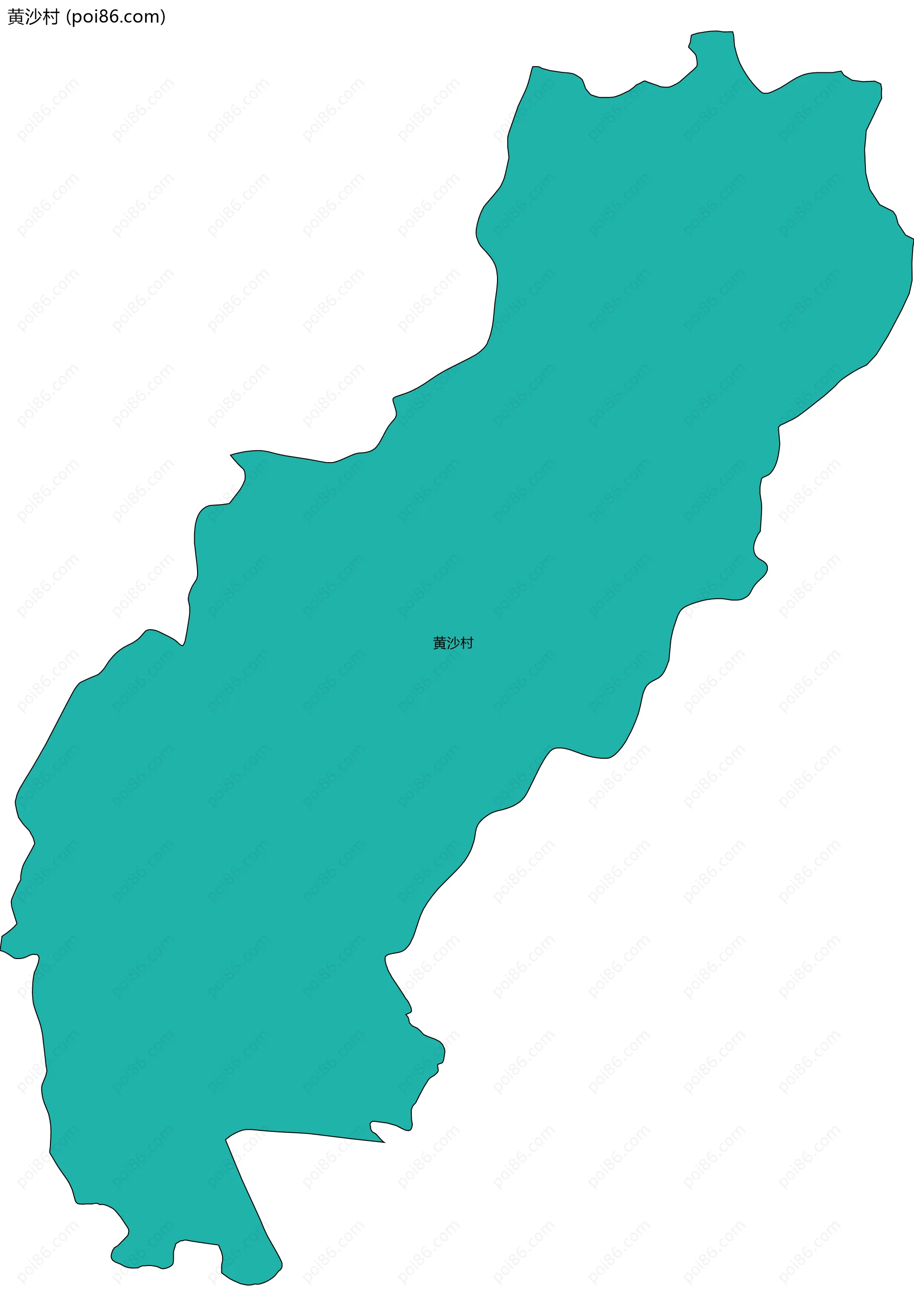 黄沙村边界地图