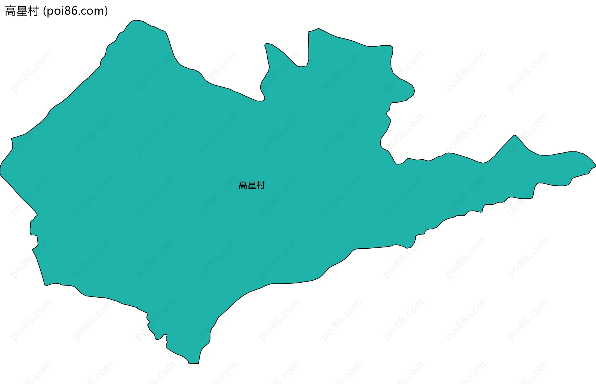 高星村边界地图