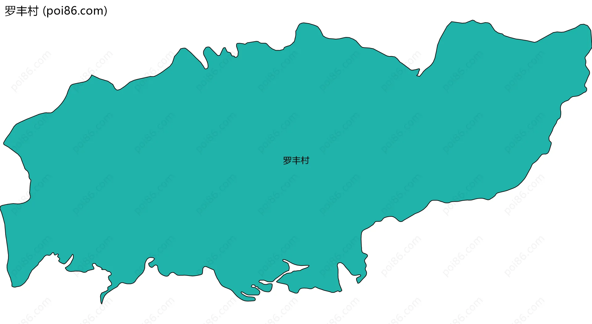 罗丰村边界地图