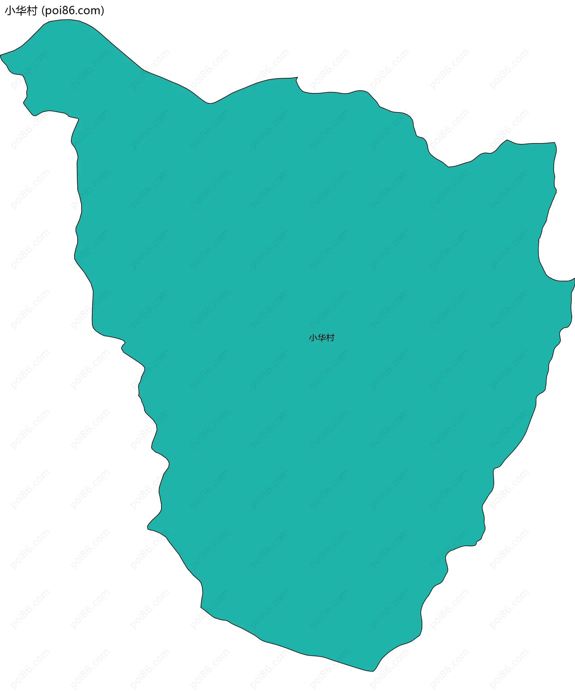 小华村边界地图