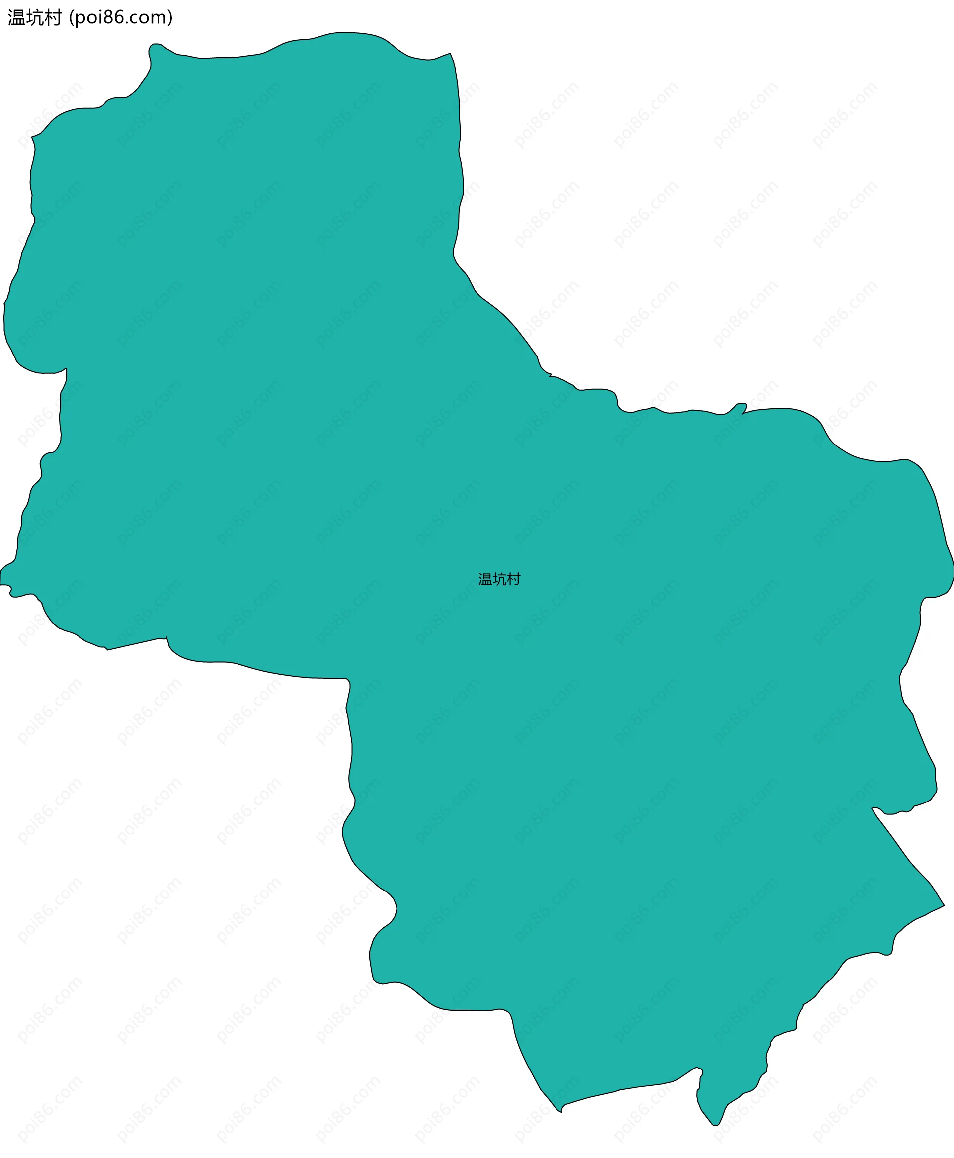 温坑村边界地图