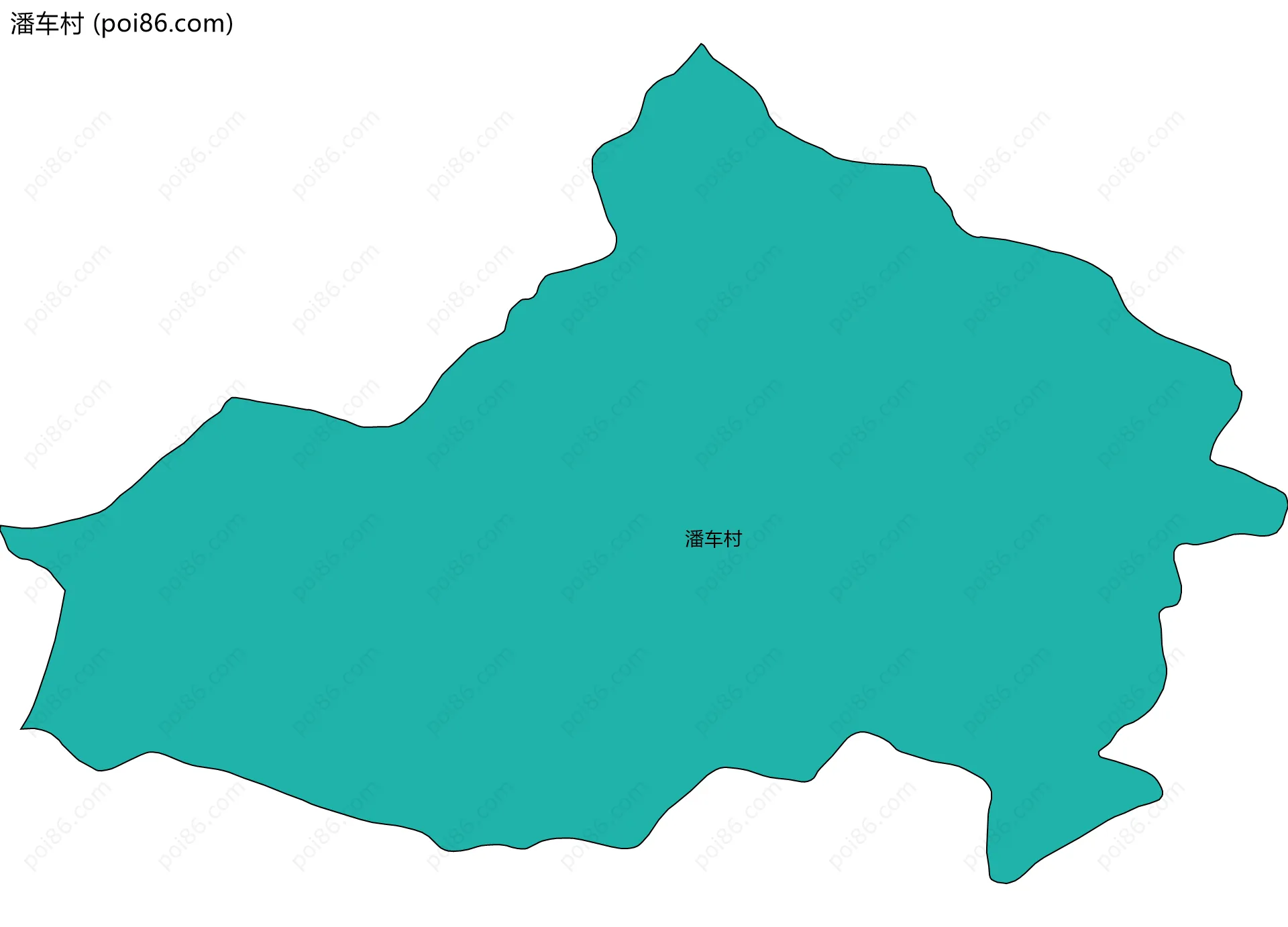 潘车村边界地图