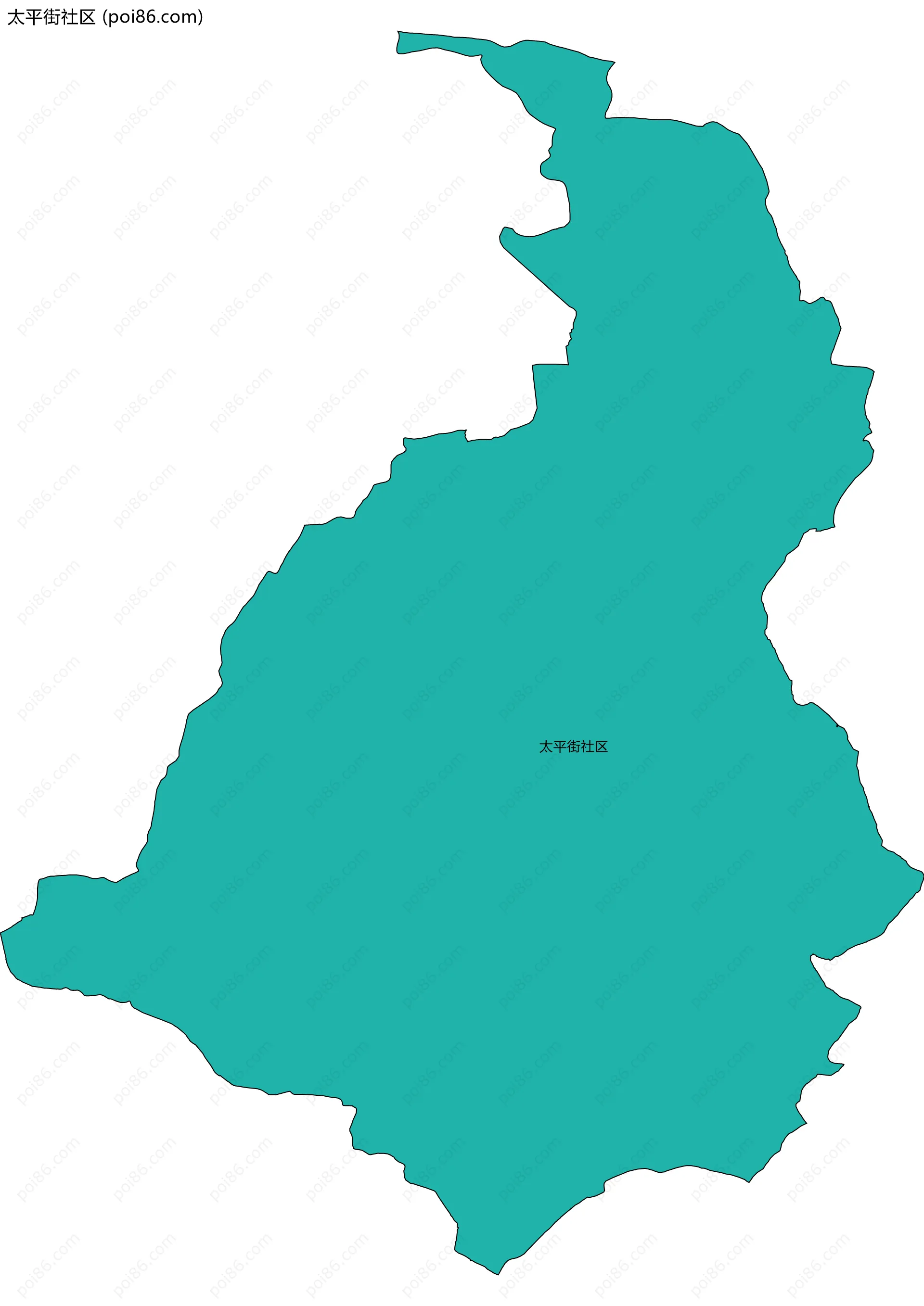 太平街社区边界地图
