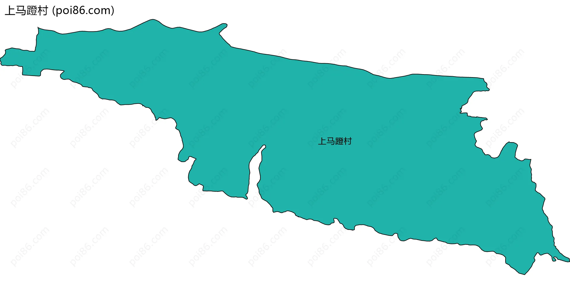 上马蹬村边界地图