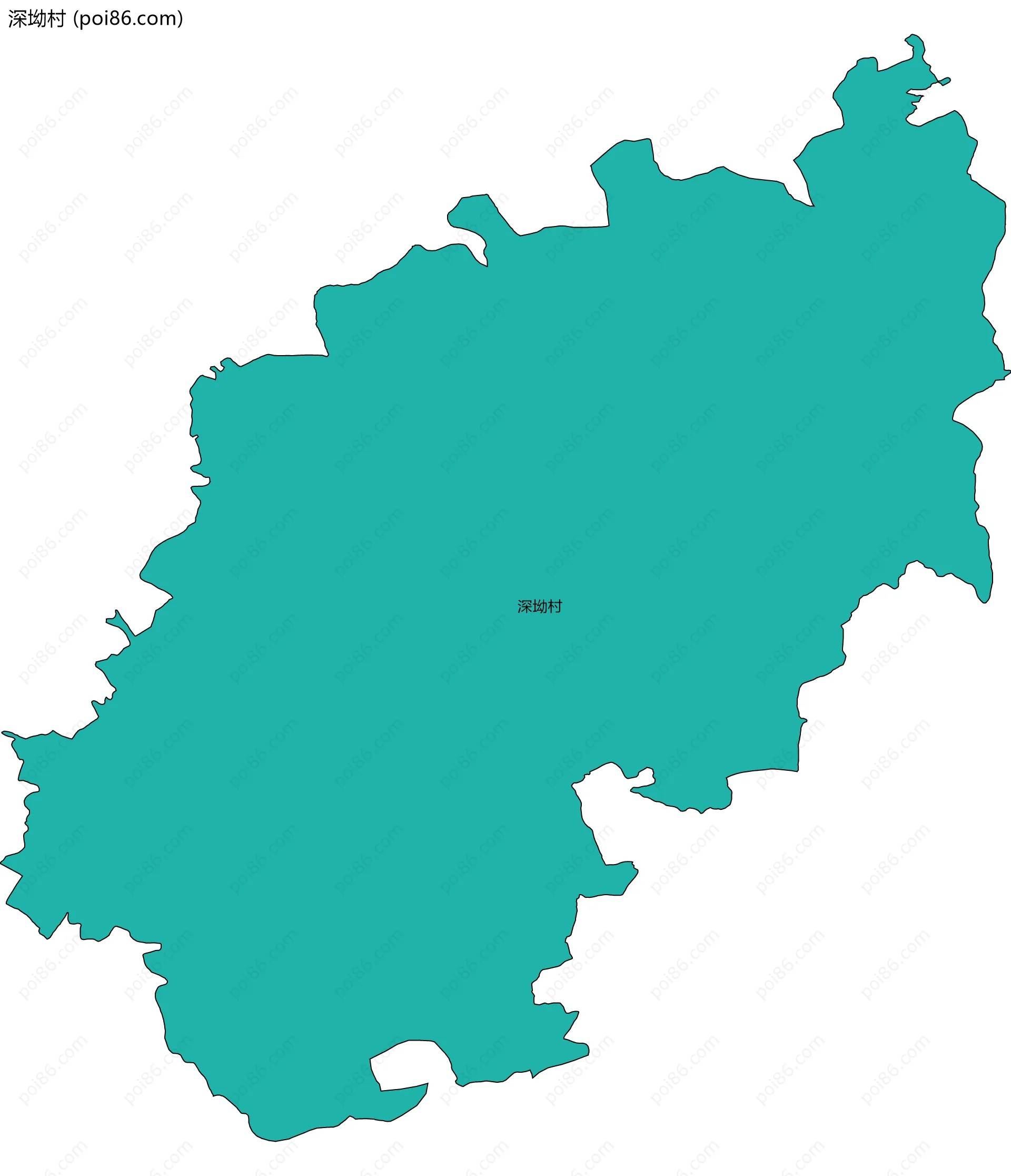 深坳村边界地图