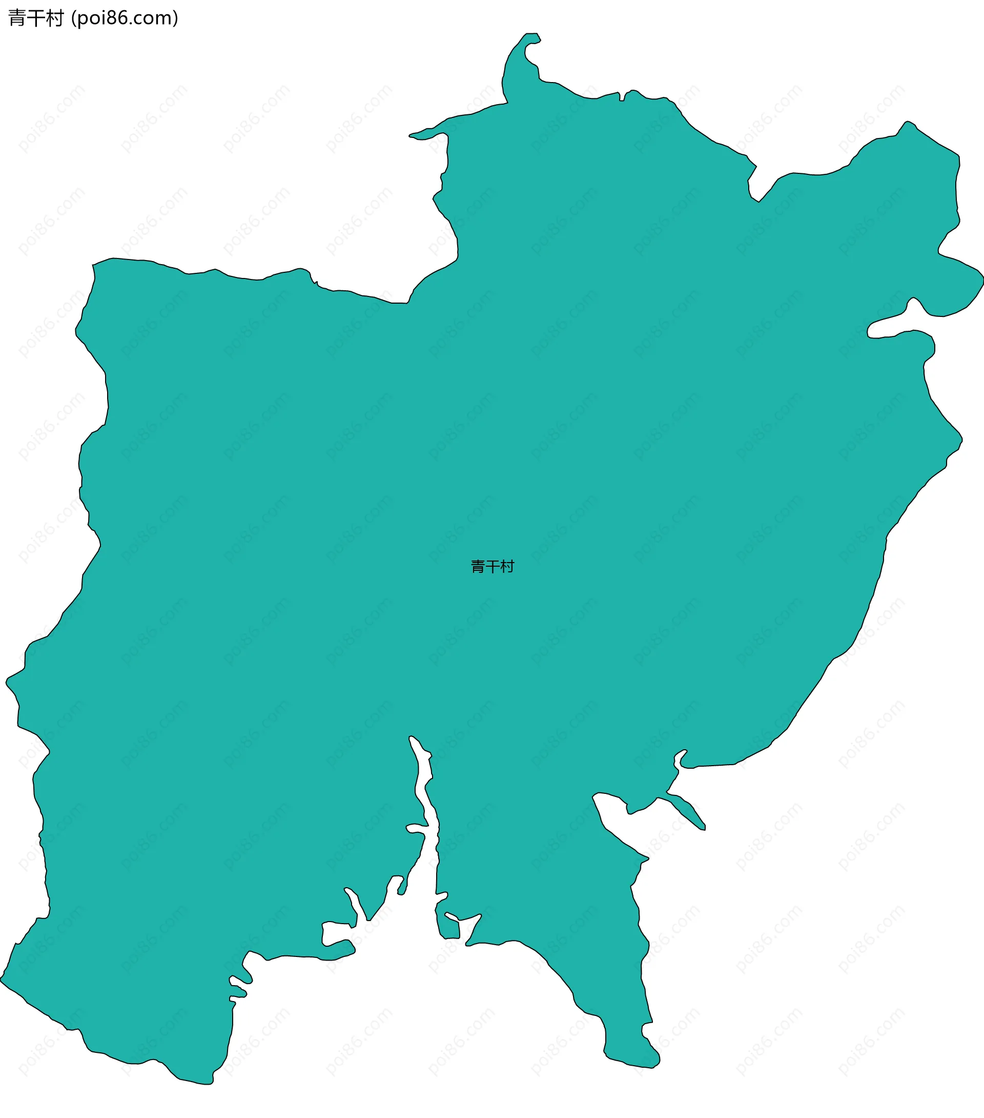青干村边界地图